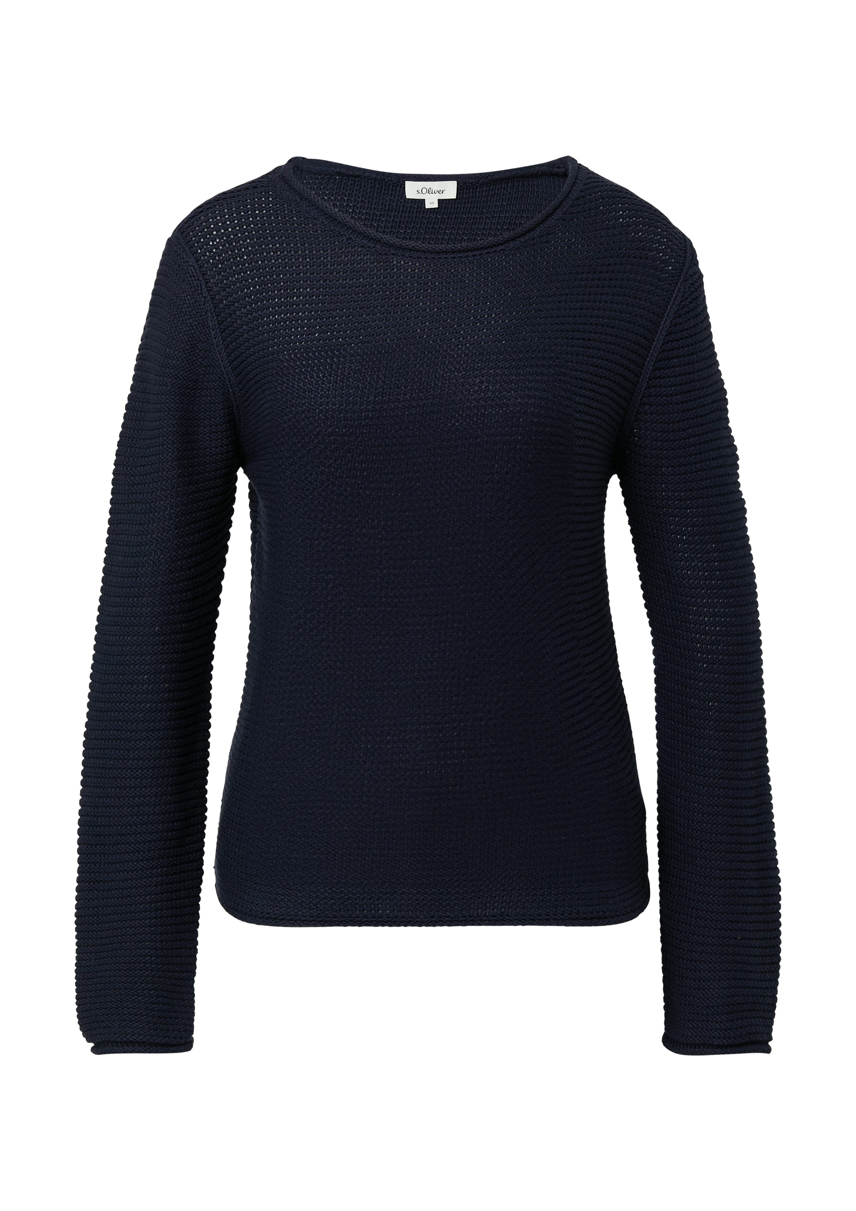 s.Oliver Strickpullover mit Rundhals