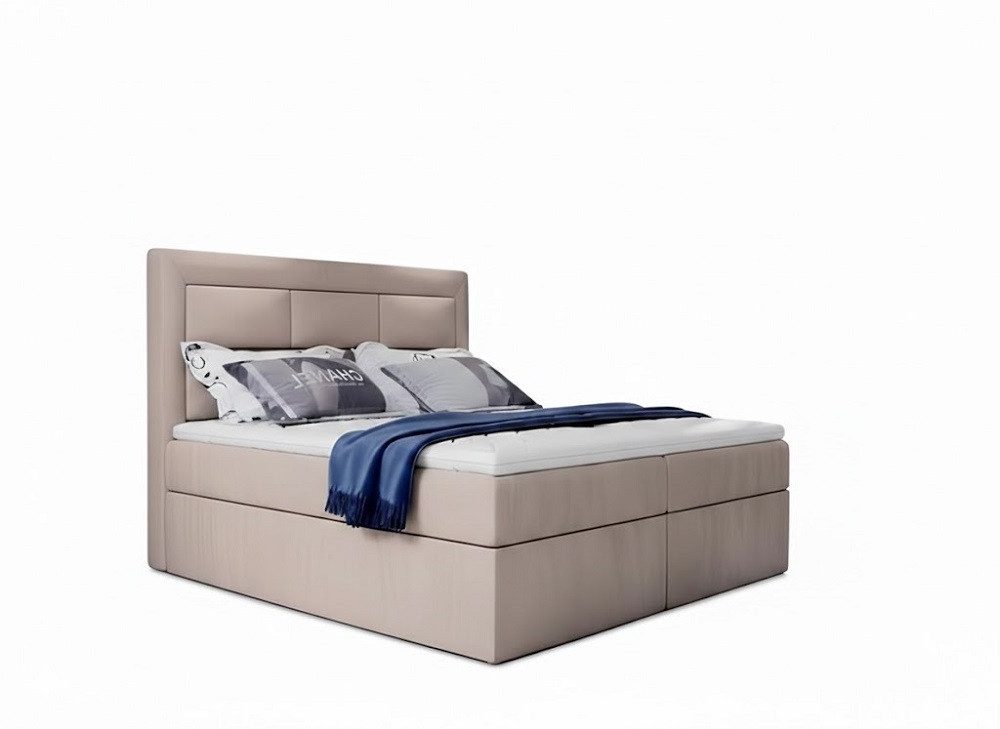 Xlmoebel Boxspringbett Modern Polster Luxus Doppelbett Boxspringbett 180x200 Sofort (1-St), Hergestellt In Europa