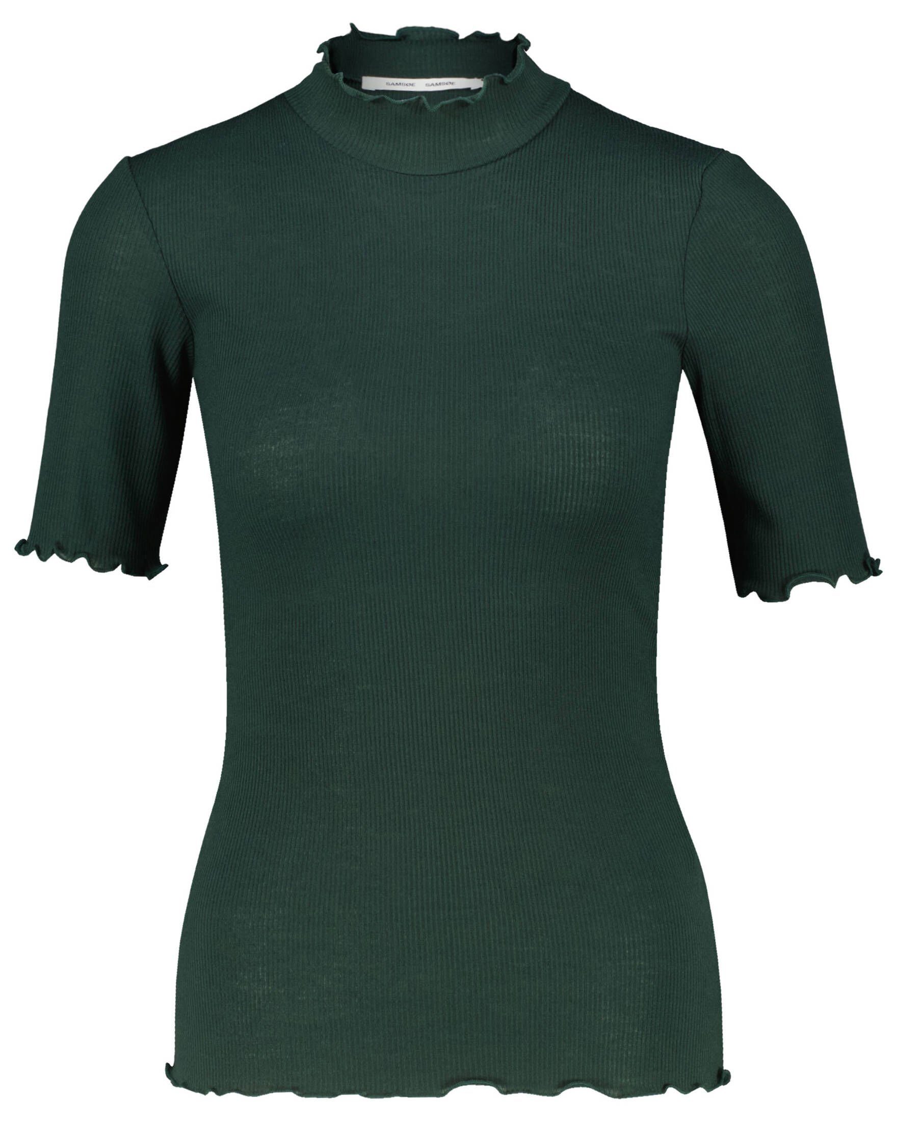 Samsoe & Samsoe T-Shirt Damen T-Shirt NELLI (1-tlg) oliv (45)