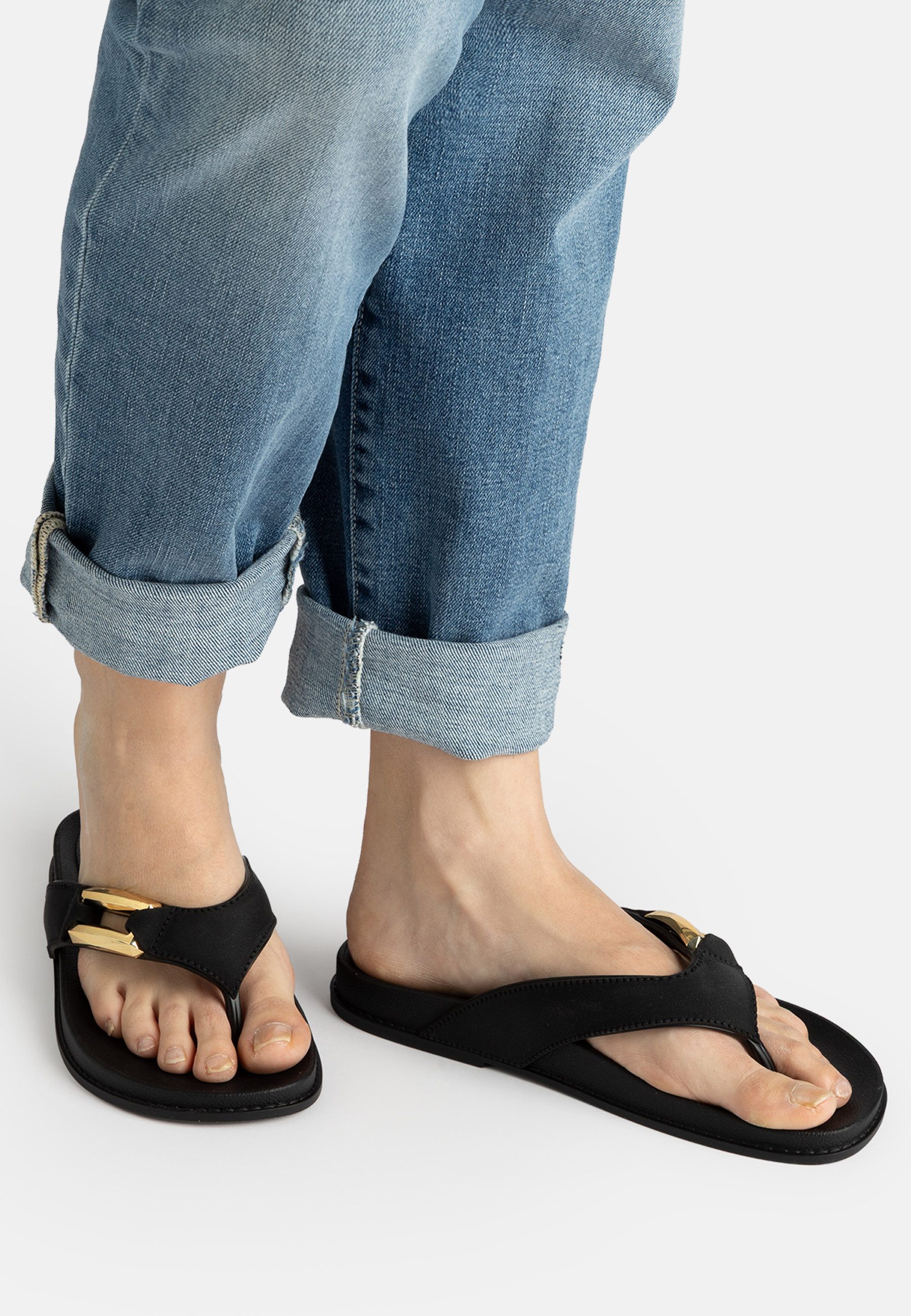 Grendha GRENDHA ESPLENDOR RAST AD - Zehentrenner / Flip Flop Zehentrenner Auffällige Metall-Applikation - bequeme Sohle – Bild 4 von 5