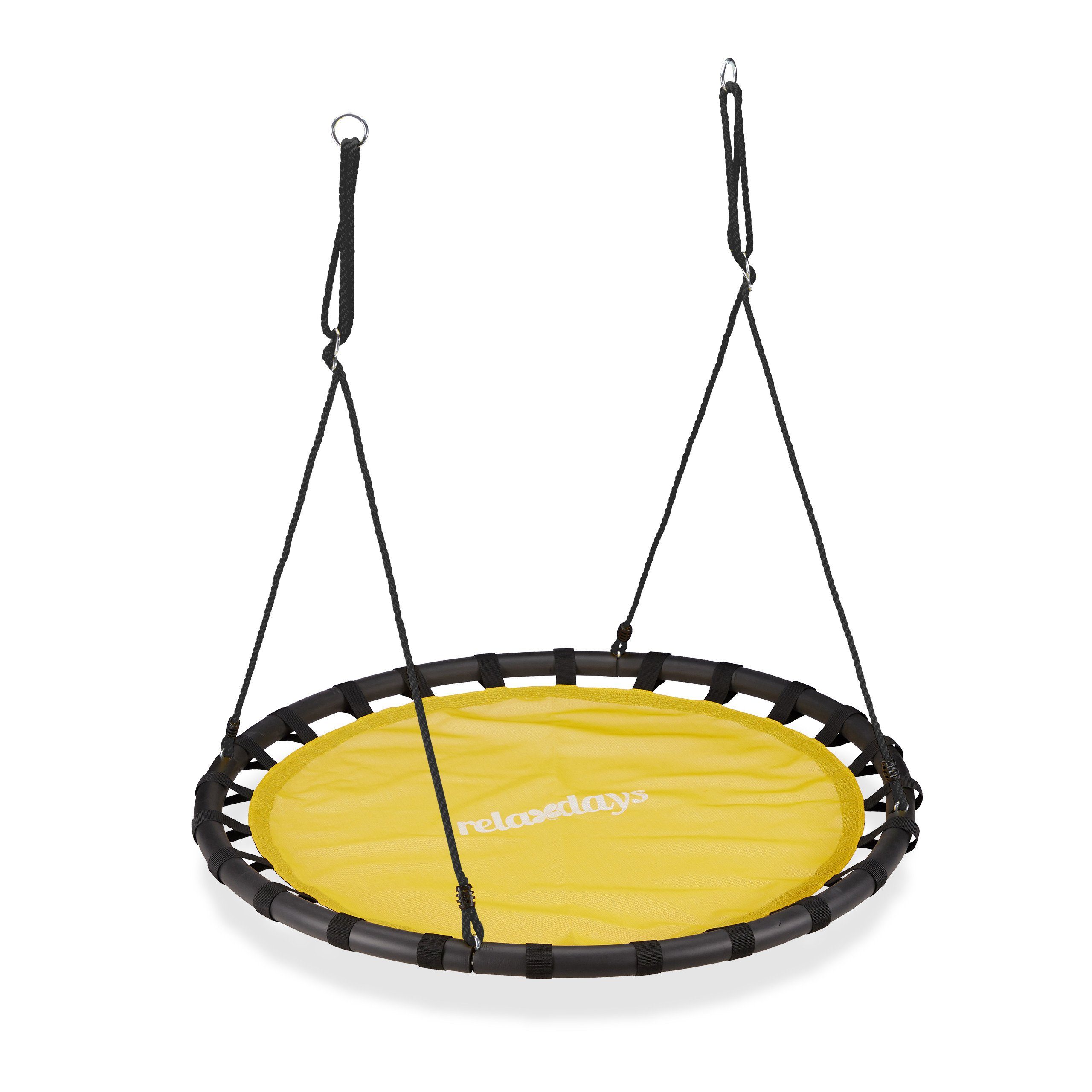 relaxdays Nestschaukel 120cm, Gelb günstig online kaufen