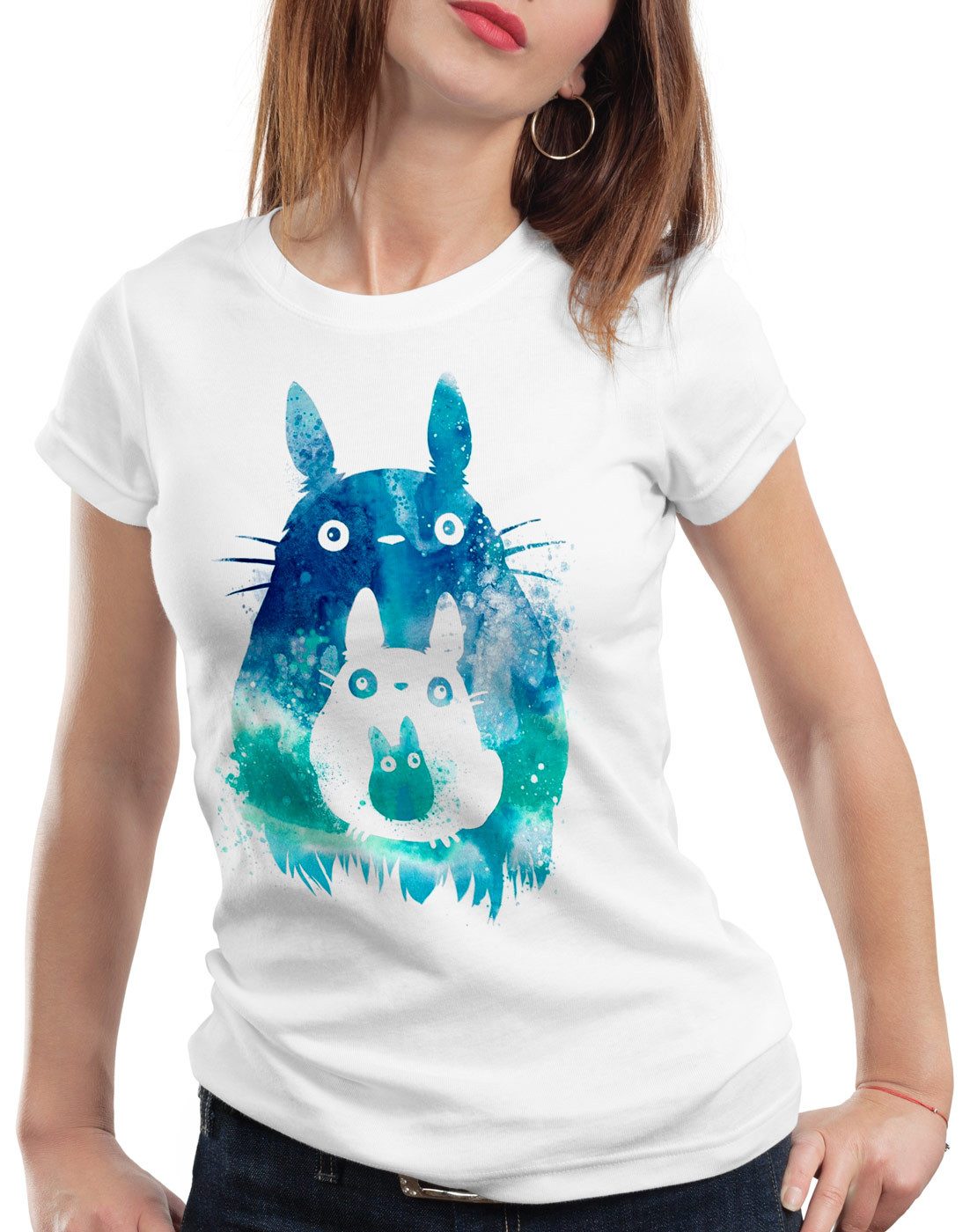 style3 T-Shirt Totoro Wasserfarben anime ghibli günstig online kaufen