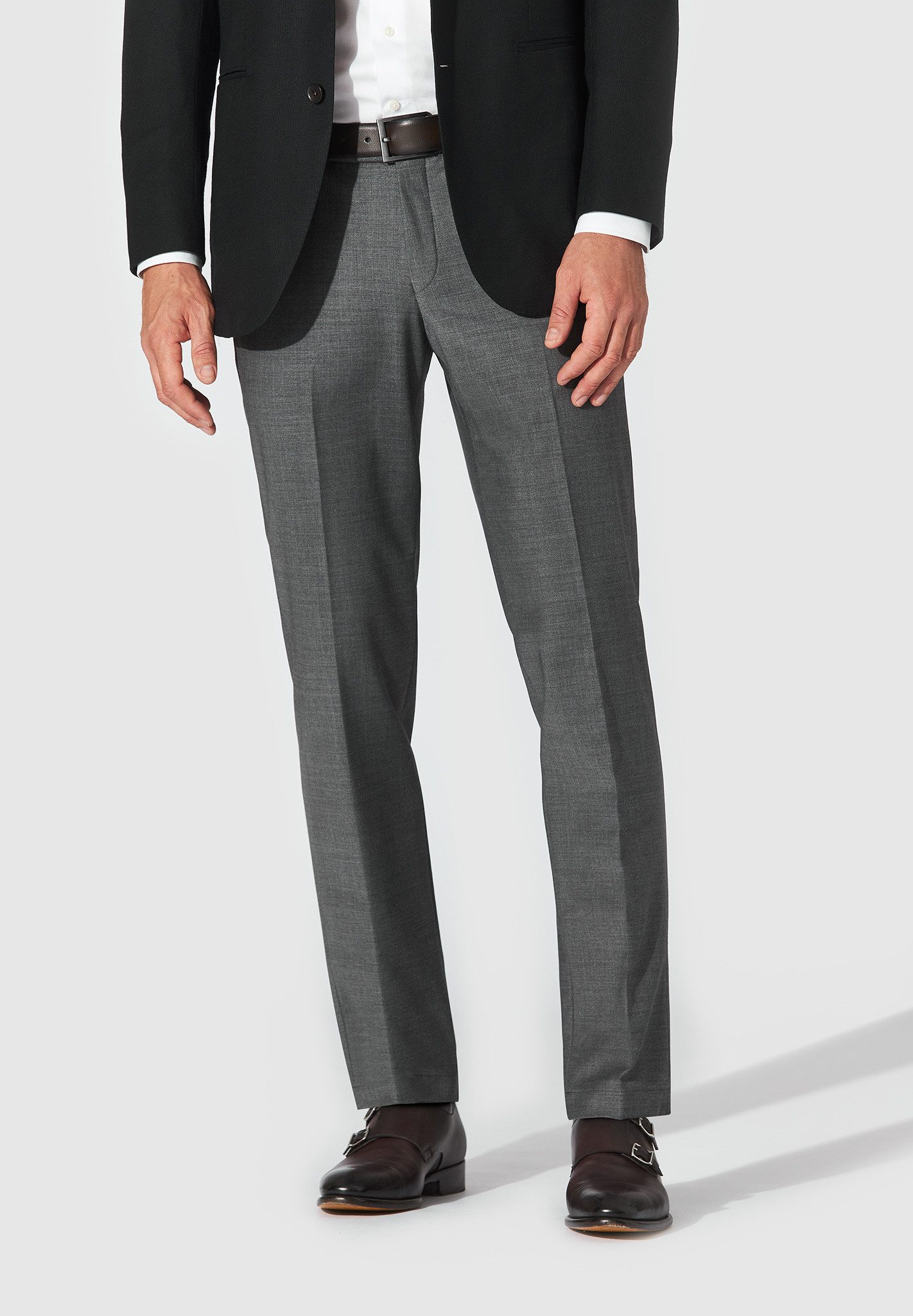 Hiltl Anzughose Tarent - Easy Care Wool, Slim-Fit, Schurwolle-grau-54