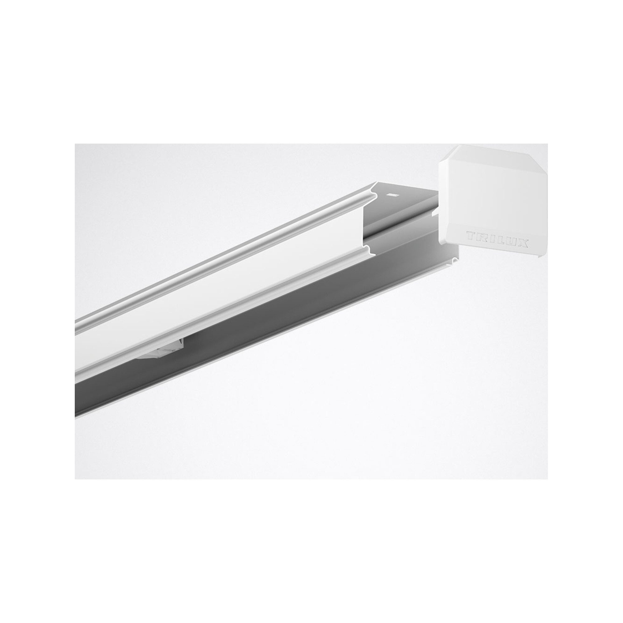 TRILUX Gardinenbefestigungen Ersatzteile Trilux Kopfstück weiß 07650 Ks 01