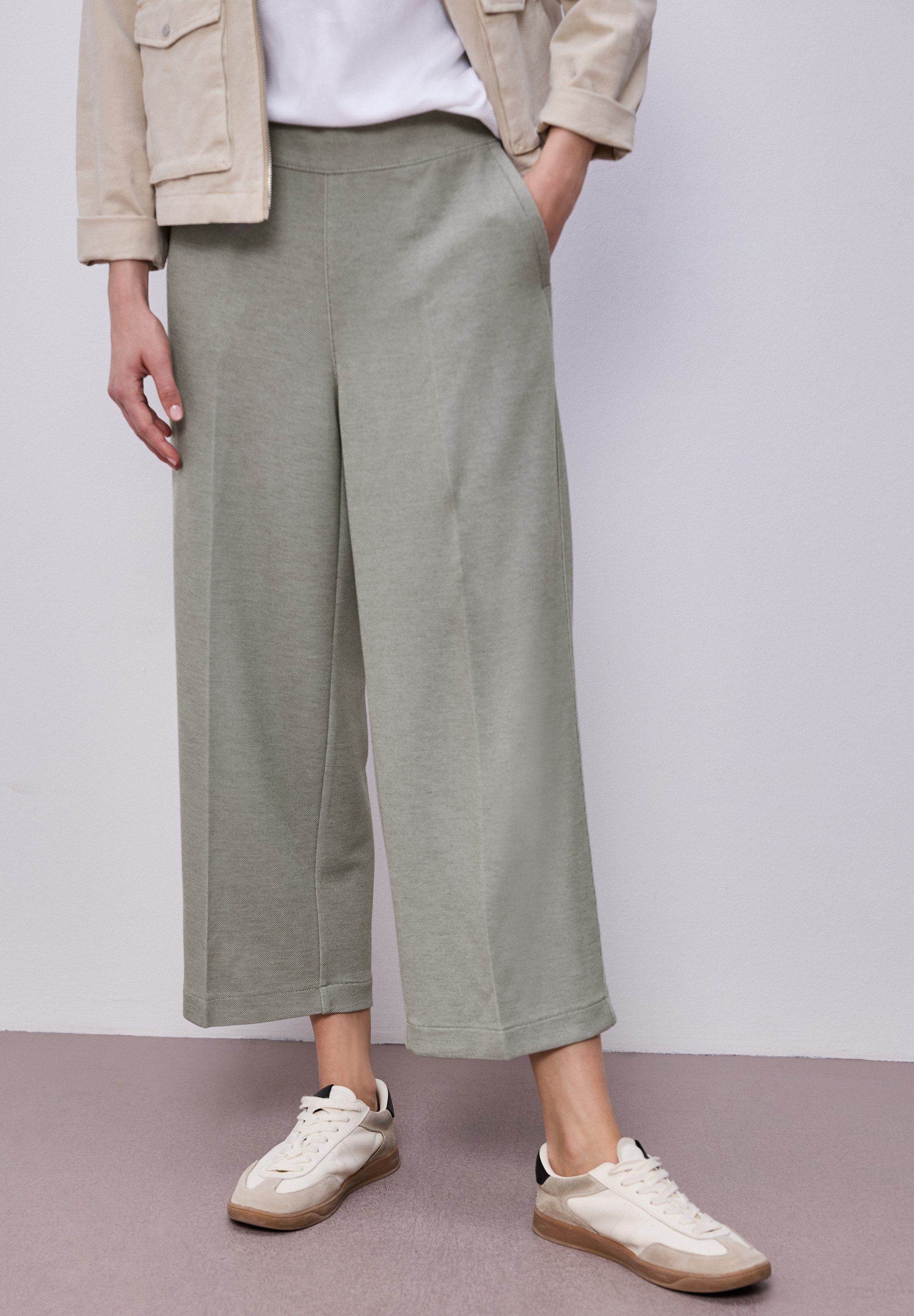 STREET ONE Jerseyhose mit Wide Legs günstig online kaufen