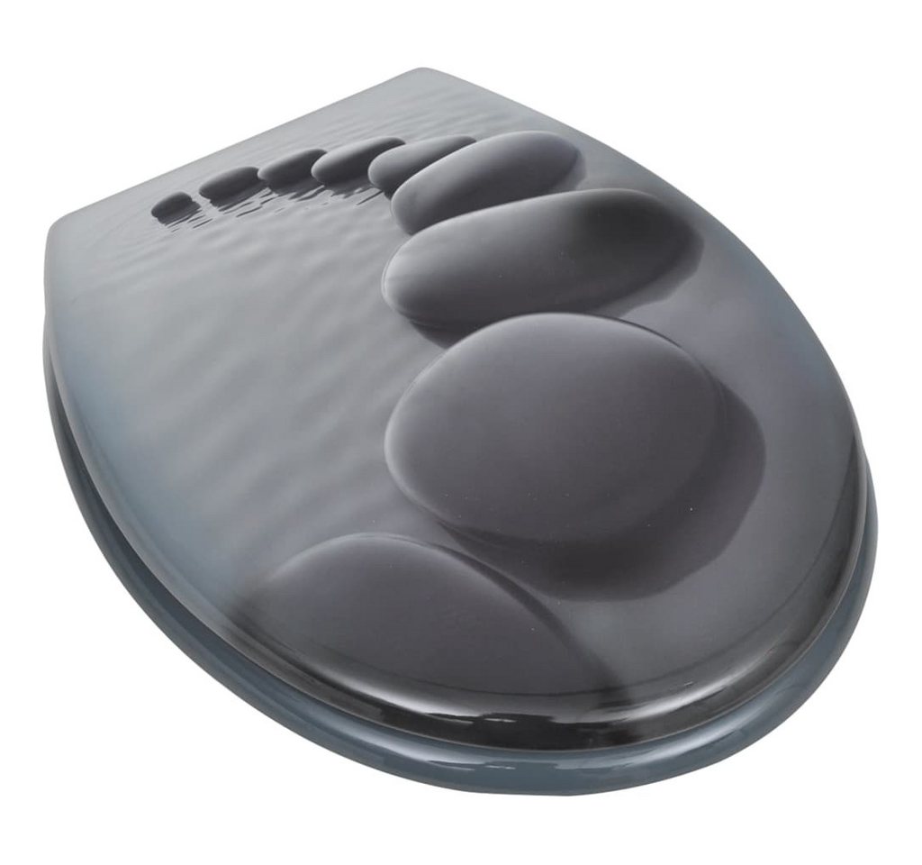 Thumbnail - vidaXL WC-Sitz Toilettensitze mit Deckel 2 Stk. MDF Steine (2-St)