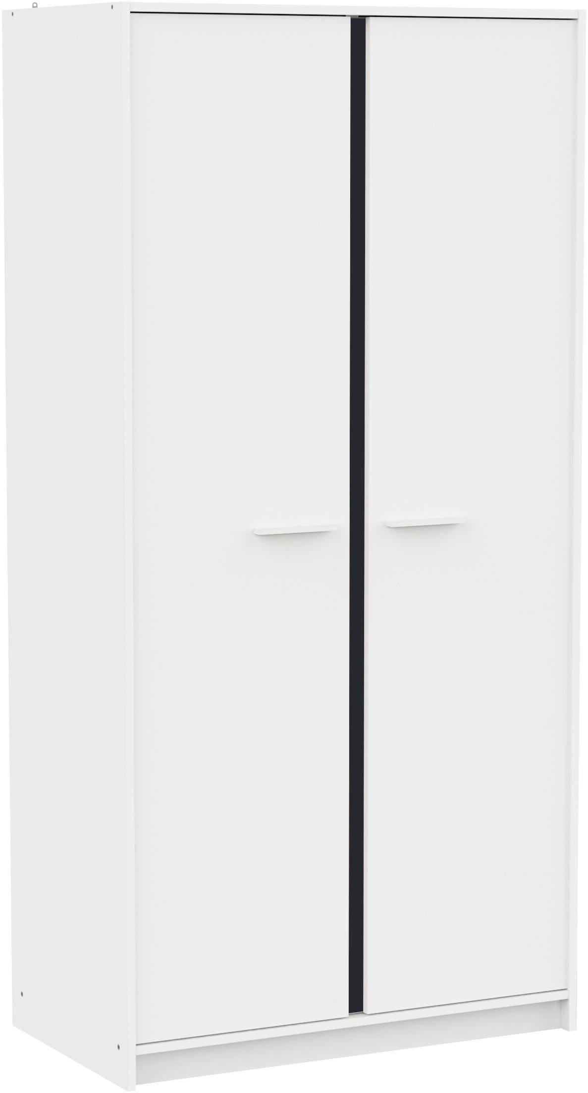 Demeyere GROUP Kinderkleiderschrank REVERSO, mit rosa oder dunklem Kontrast durch drehbare Paneele (B/H/T ca. 88,5/181/50 cm) 2 Kleiderstangen, 3 Regalböden, Ma – Bild 4 von 5
