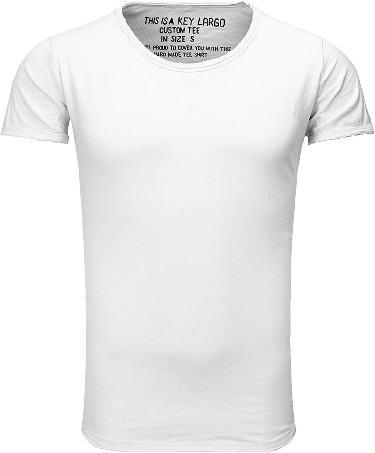 Key Largo T-Shirt Bread vintage Look uni Basic T00621 Rundhalsauschnitt uni günstig online kaufen