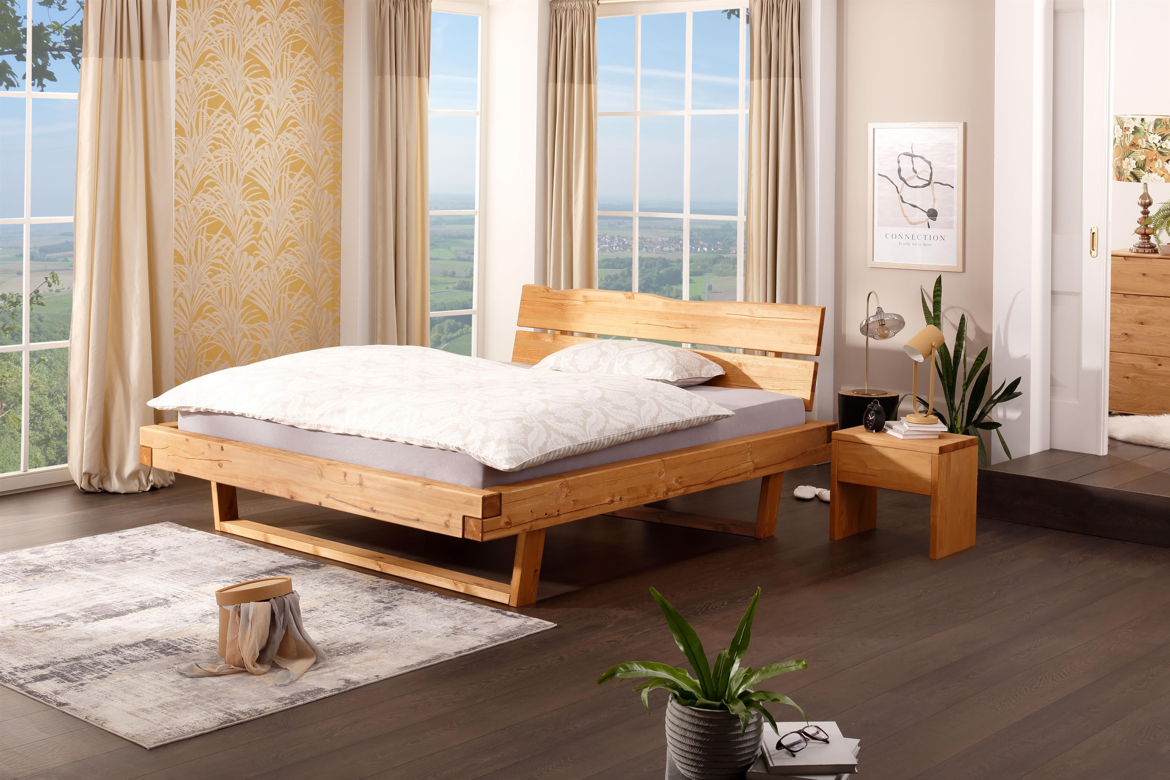 Massivholzbett Long Beach