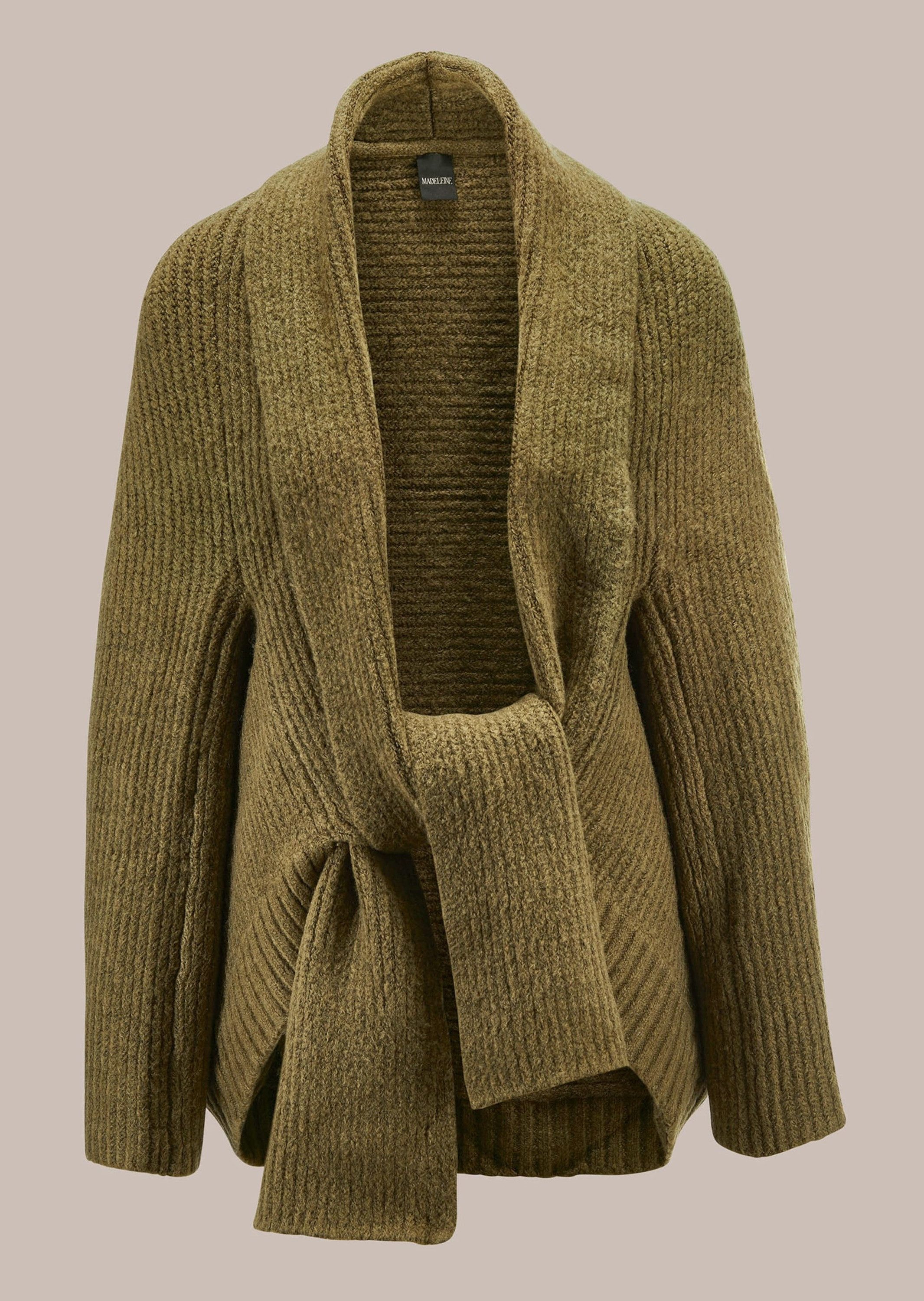Strickjacke Oversized Cardigan mit Stehkragen