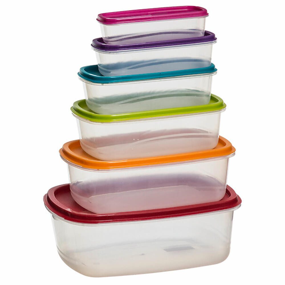 5five Simply Smart Frischhaltedose Set Colors 6-tlg., PP-Kunststoff, PE-Kunststoff, (Set, 6-tlg)