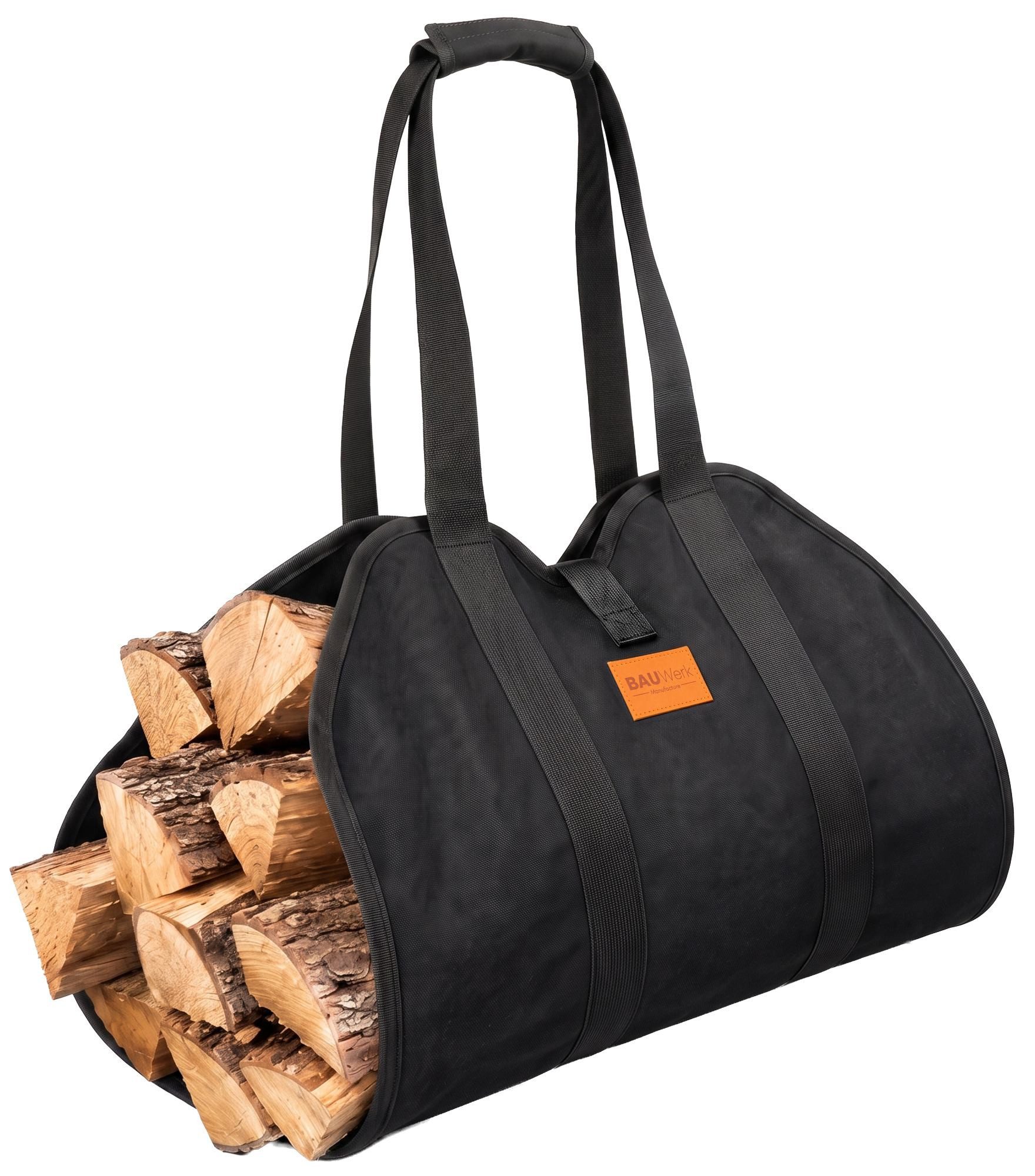 CLP Kaminholzregal Trondheim, BxTxH:45x165x49 cm, (1er), Kaminholztasche groß und reißfest
