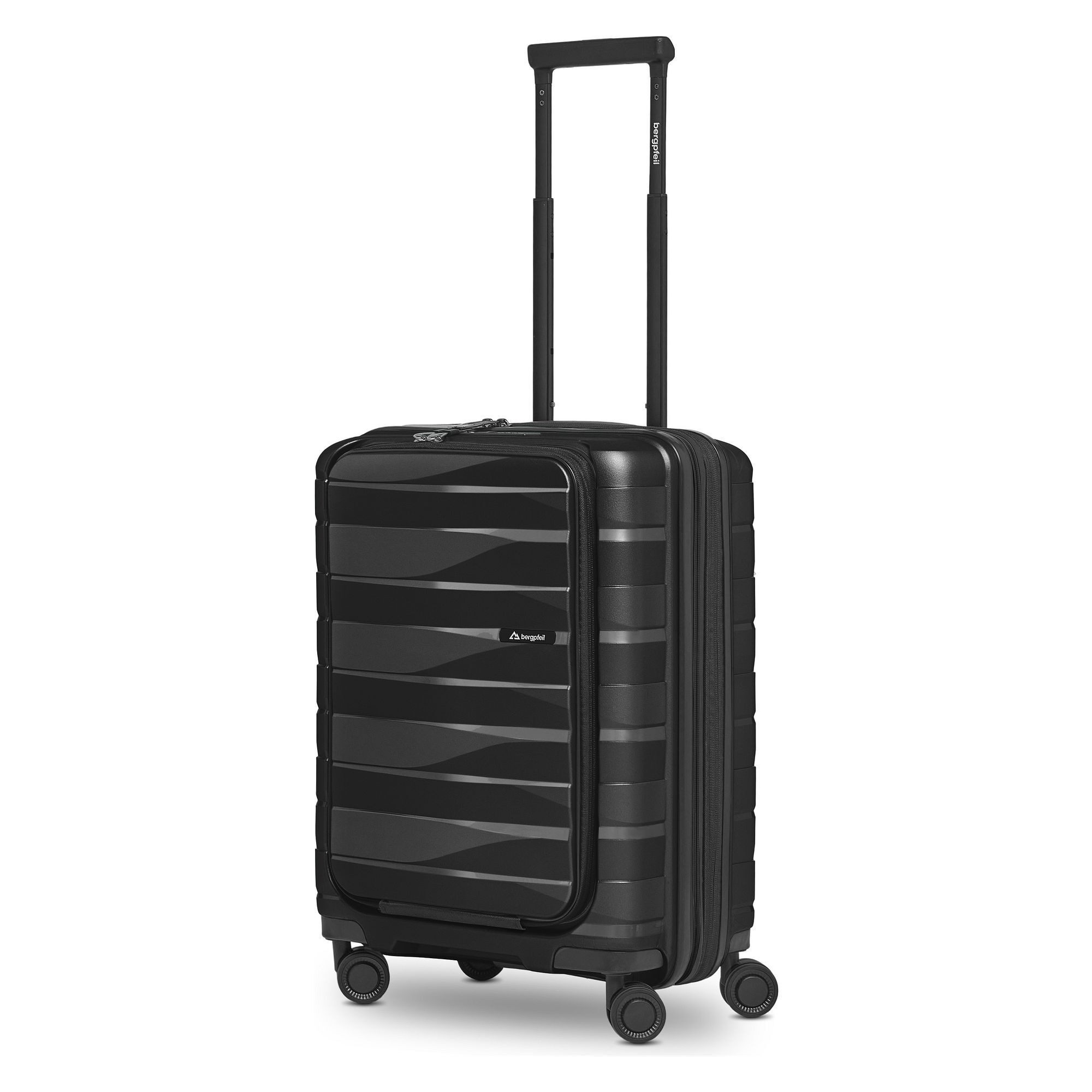 Bergpfeil Trolley Travel 4 Rollen Kabinentrolley 55 cm Laptopfach mit Dehnfalte