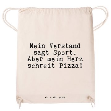 Mr. & Mrs. Panda Sporttasche Mein Verstand sagt Sport.... - Transparent - Geschenk, Backen, Kochen (1-tlg)