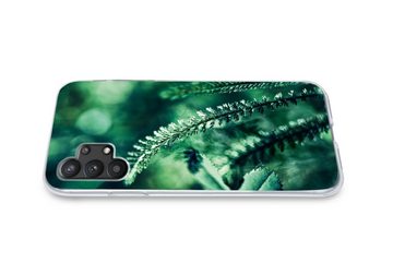 MuchoWow Handyhülle Viele verschiedene botanische Pflanzen vor einem unscharfen, Handyhülle Samsung Galaxy A32 5G, Smartphone-Bumper, Print, Handy