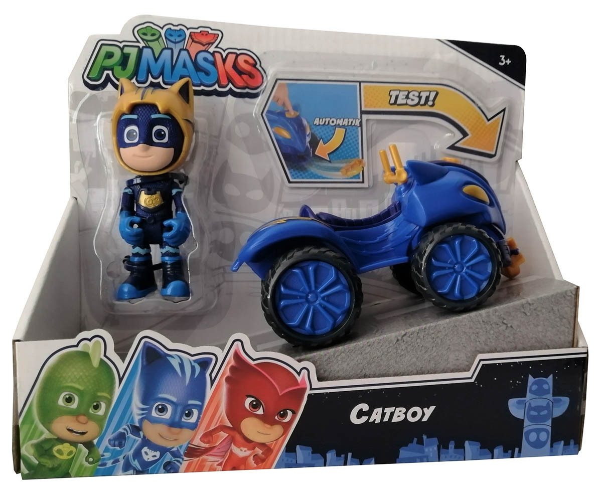 PJ Masks Spielfigur Catboy Superheld bewegliche Spielfigur 8 cm Quad, (1-tlg)