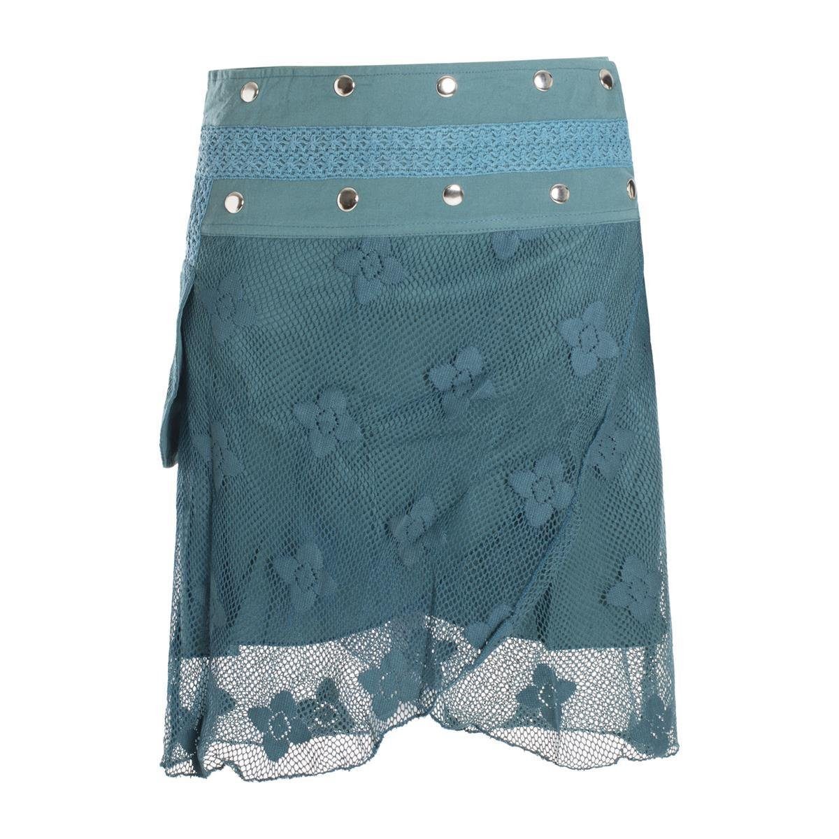 Vishes Wickelrock Mini Lagen Wickelrock Spitzenrock günstig online kaufen