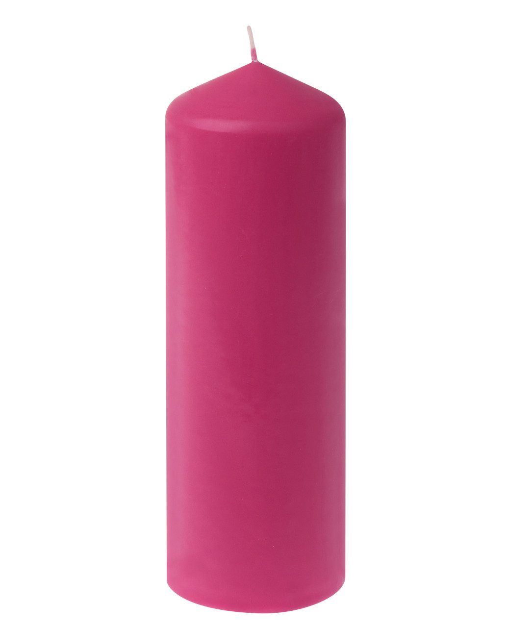 Steinhart Kerzen Kugelkerze Steinhart Stumpenkerze Ø 6,7 x 20 cm pink