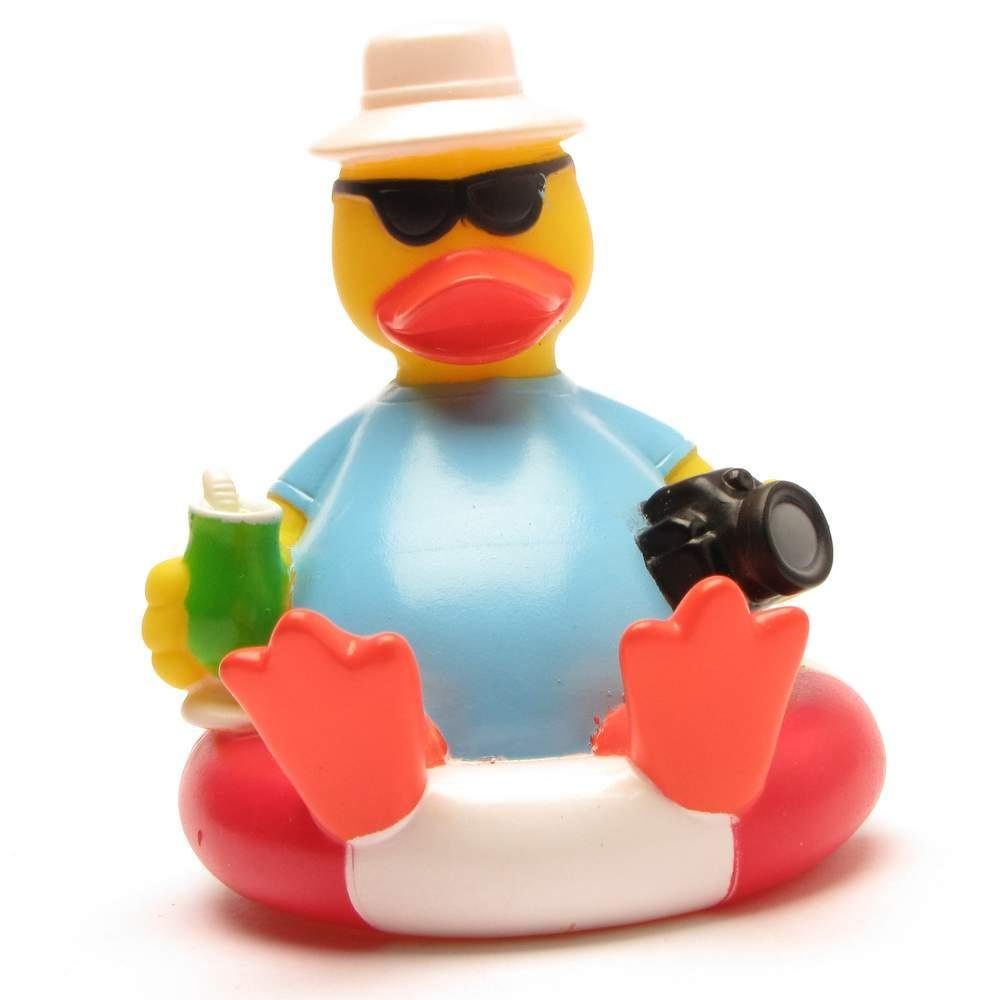 Badeente Duckshop - Tourist Ballermann Quietscheente Badespielzeug