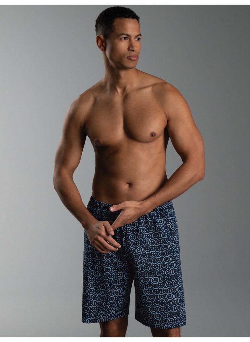 Trigema Bermudas TRIGEMA Bermuda Shorts mit freundlichem Smiley-Motiv (1-tlg)