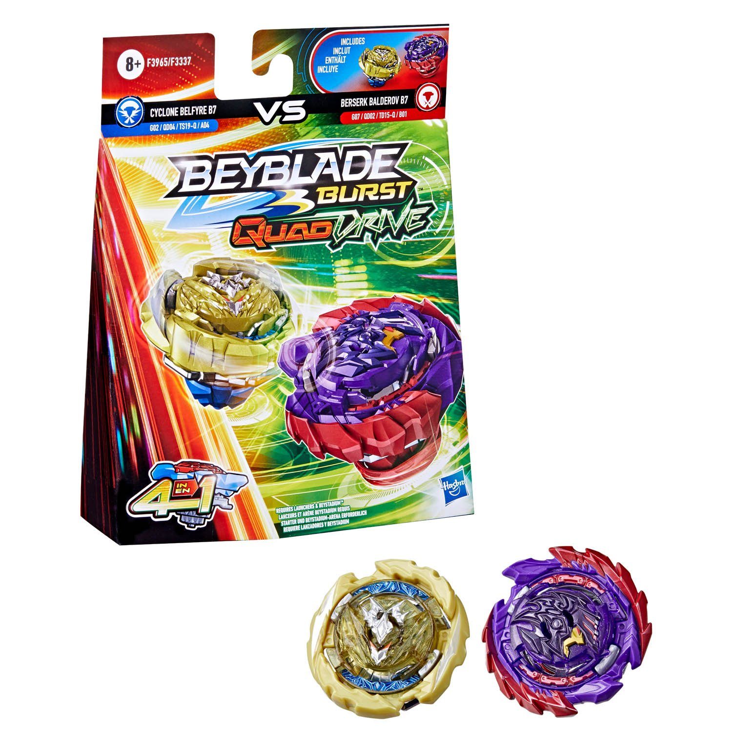 Speed-Kreisel Hasbro F3337EU43; F3965EU40 - BEY CYCLONE BELFYRE B7 BERSERK BALDEROV