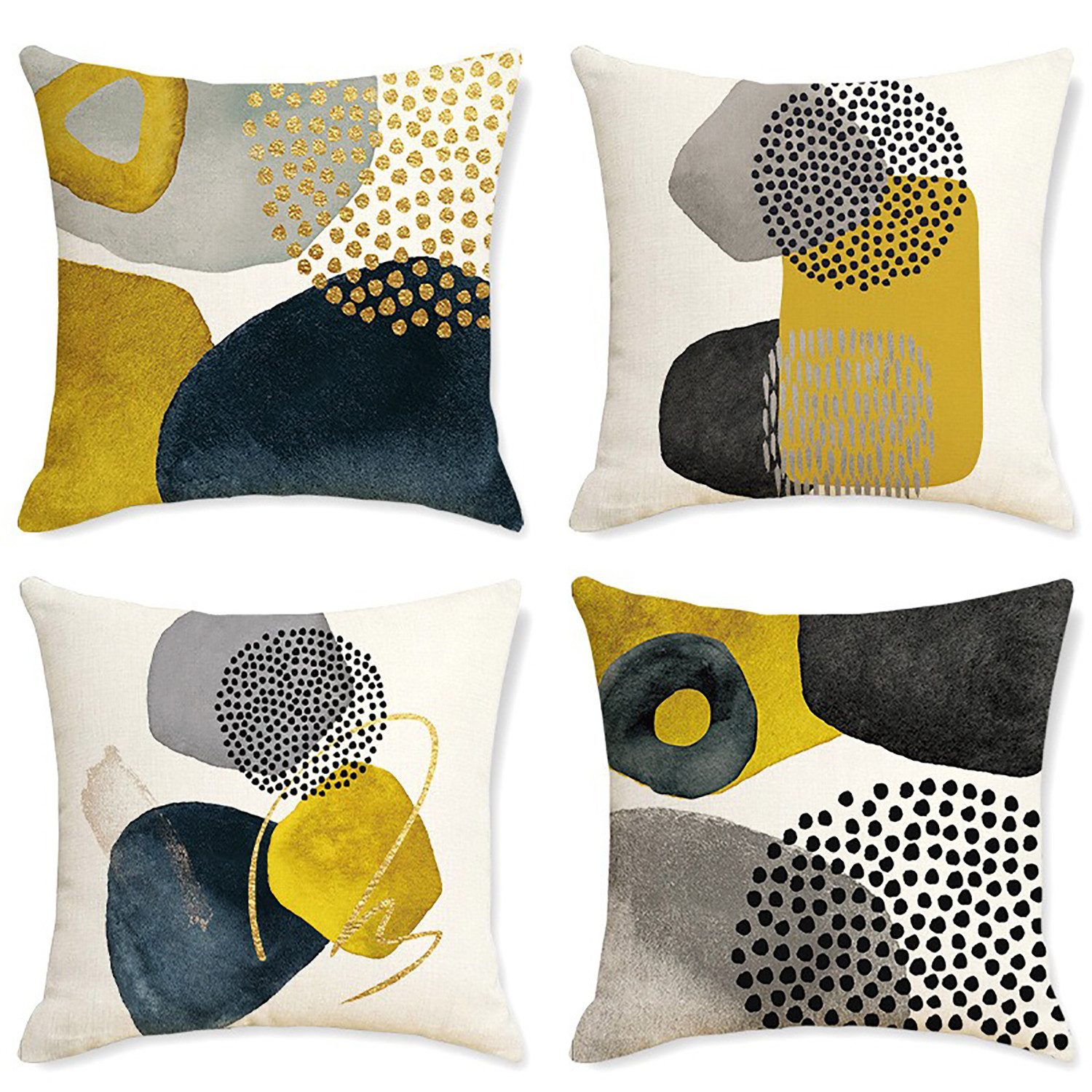 Refttenw Kissenbezug 45x45cm 4er set Kissenhüllen günstig online kaufen