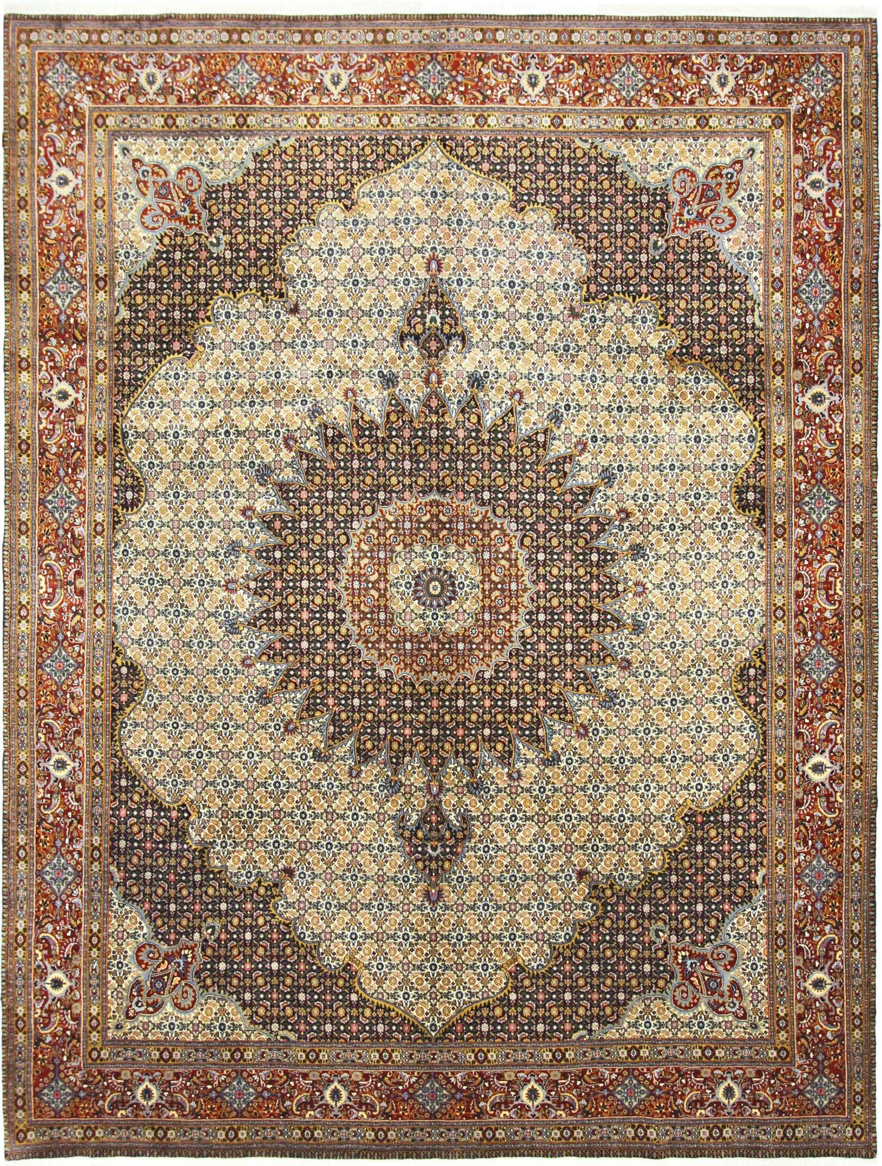 Orientteppich Perserteppich Moud 395x306 Handgeknüpft