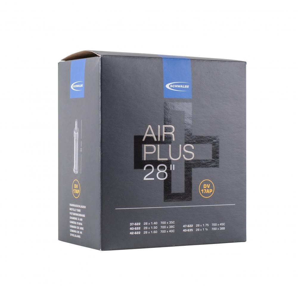 Fahrradschlauch Schwalbe Schlauch DV17AP Air Plus 28x1.40/1.75 Zoll 37/47-622/635 DV 4