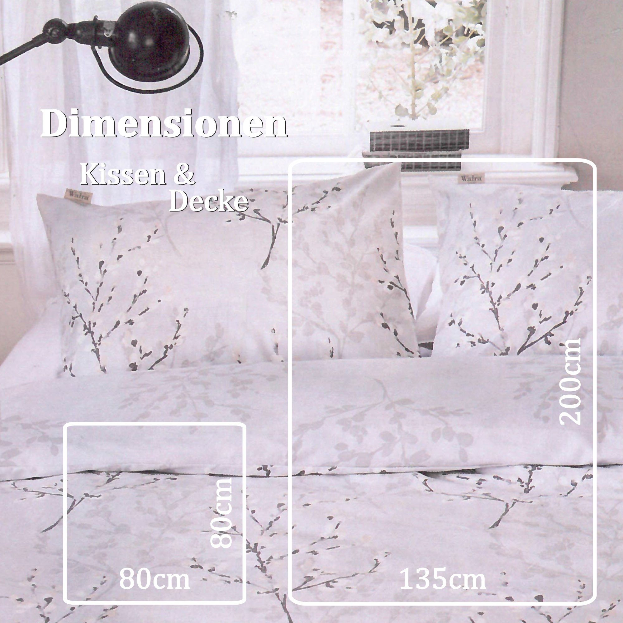 Bestlivings Bettwäsche Bettwäsche-Set 05850, Baumwolle, Bettbezug Baumwolle, Bettgarnitur Set 135x200 + 80x80cm – Bild 3 von 5