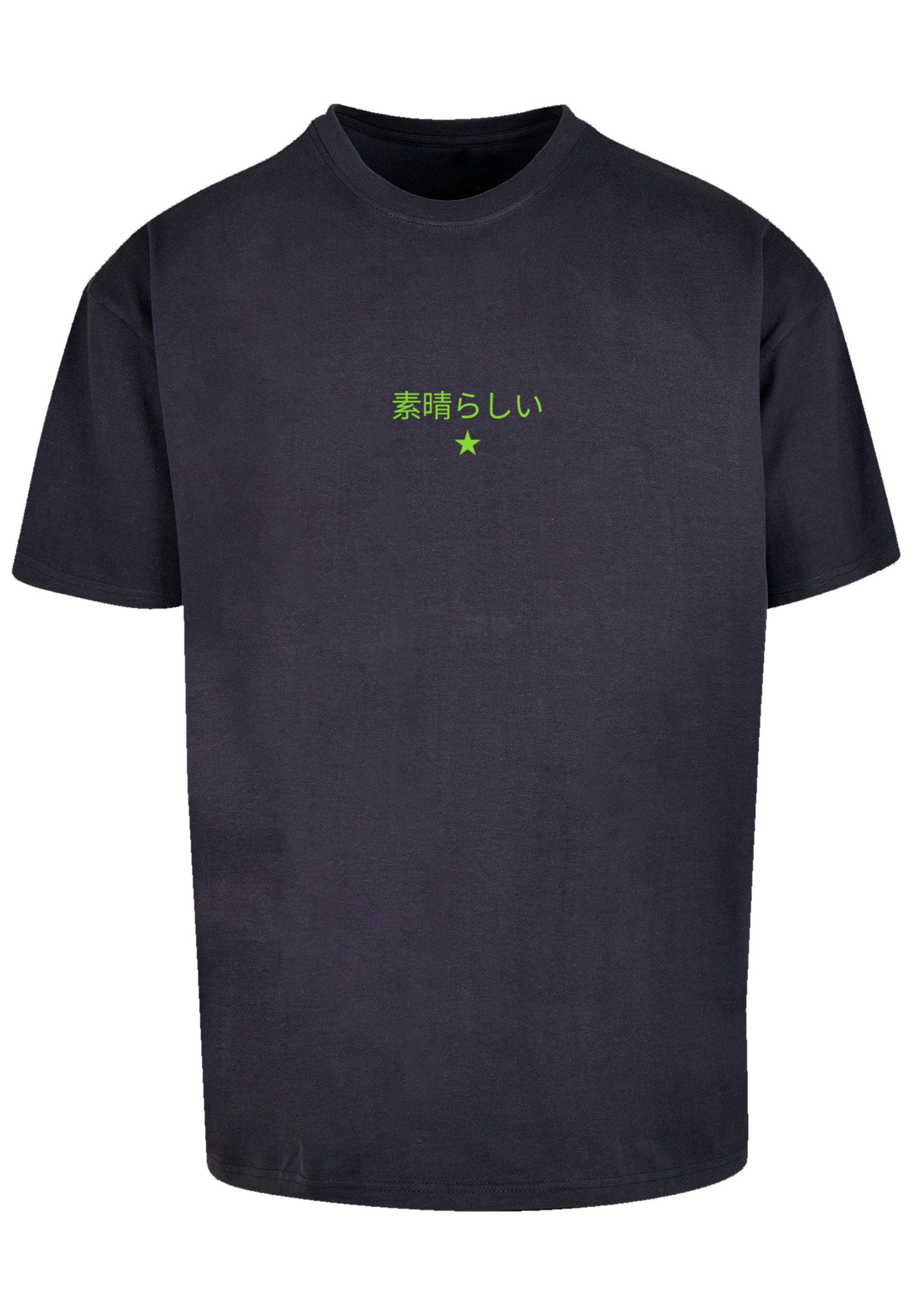SIZE T-Shirt F4NT4STIC PLUS Print Drache Japan navy Dragon