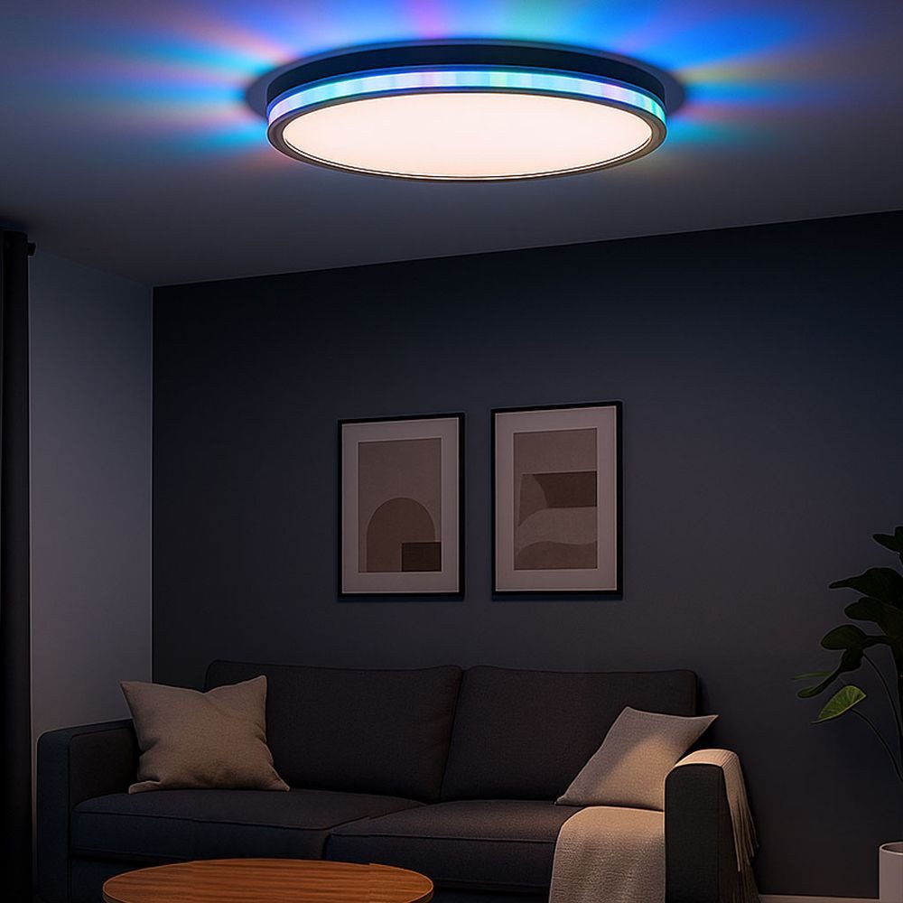 JUST LIGHT LED Deckenleuchte, LED-Leuchtmittel fest verbaut, Kaltweiß, Warm günstig online kaufen