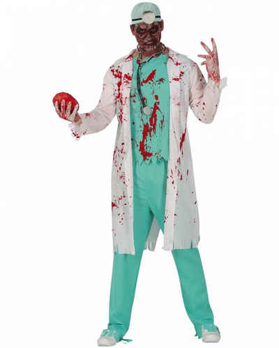 Horror-Shop Zombie-Kostüm Blutiges Zombie Chirurg Arzt Herrenkostüm für Hall