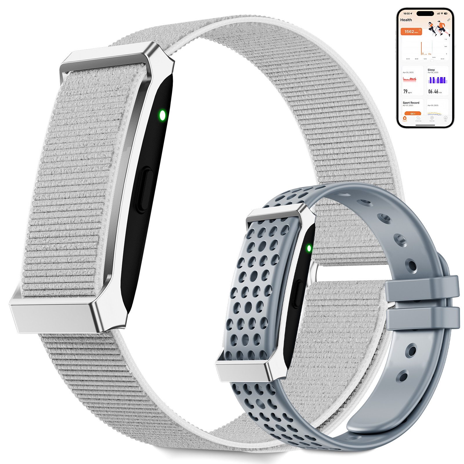 Rayofi 2025 Fitness Tracker Damen Herren, Smart Band wasserdicht, Smartwatch Fitnessuhr Damen Herren, Wearable Tracker für Gesundheit, Fitness und Aktivität mit Pulsmesser Schlafmonitor, Schrittzähler Uhr Fitness Tracker 127 Sportmodi, 1 ATM Wasserdichter Aktivitätstracker Armband