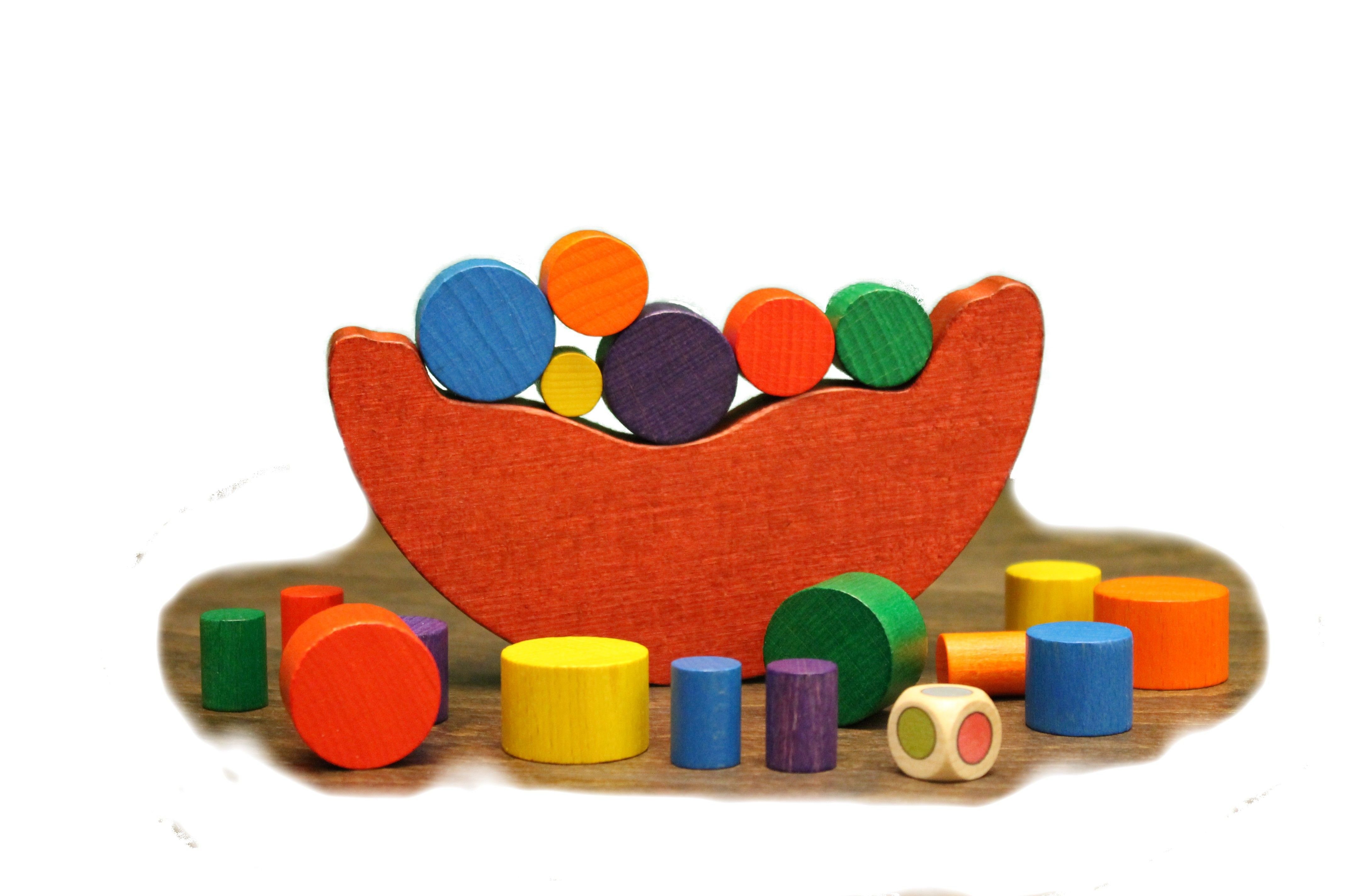 Erzgebirgische Holzspielwaren Ebert GmbH Lernspielzeug Holzspielzeug Balancespiel bunt BxHxT 16x19x3cm NEU