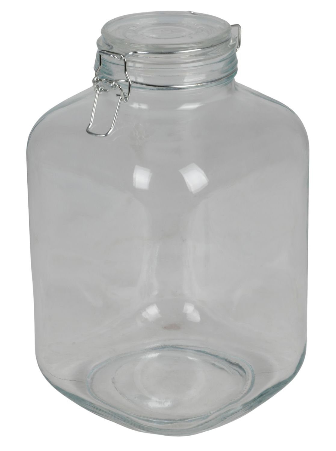 Rumtopf Glas BURI Drahtbügelglas Bow, Einmachglas 4,8L Vorratsglas XXL Gurkenglas Vorratsdose
