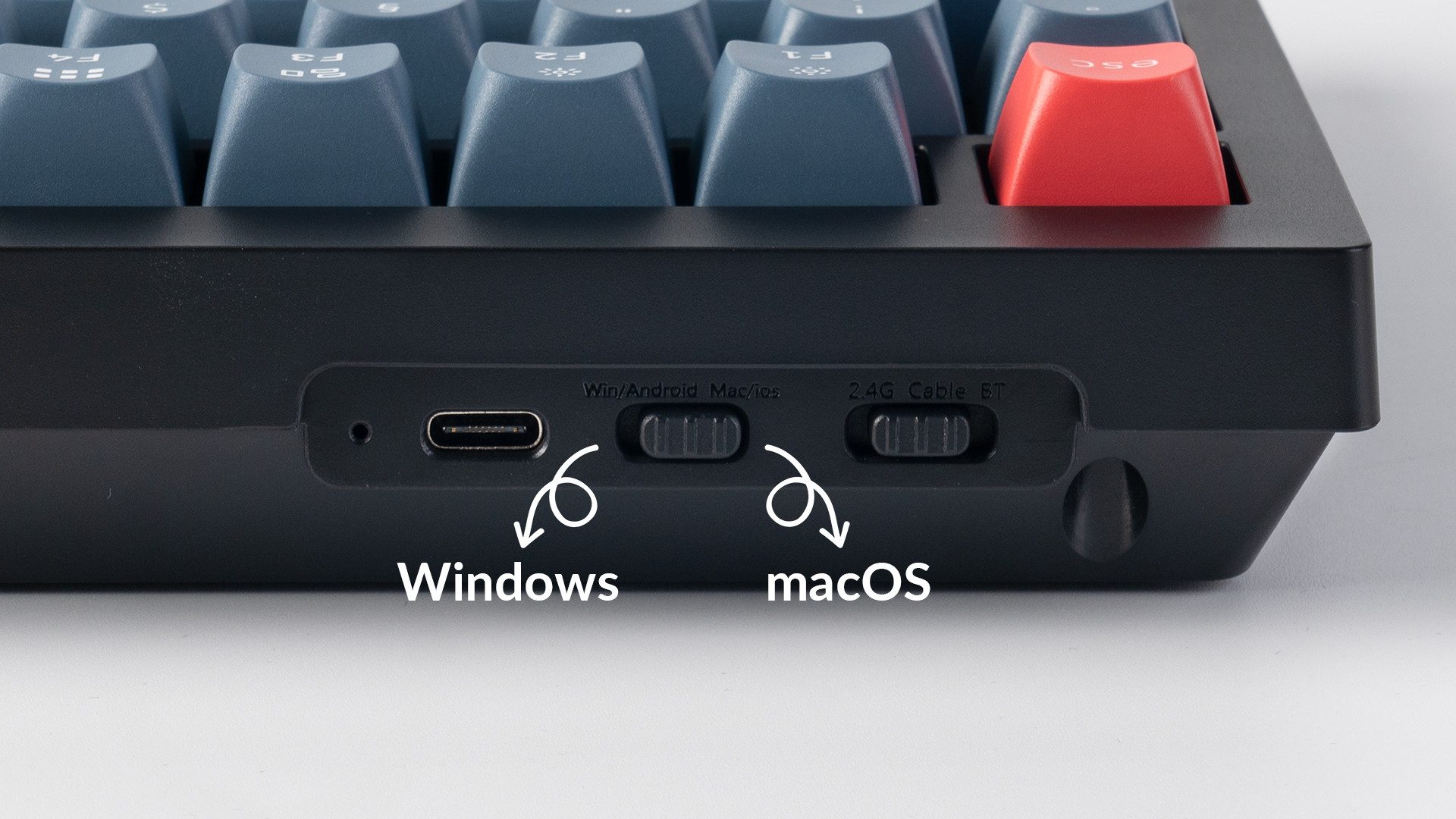 Keychron V6 Max QMK/VIA Wireless Custom Mechanical Keyboard (German Layout) Tastatur