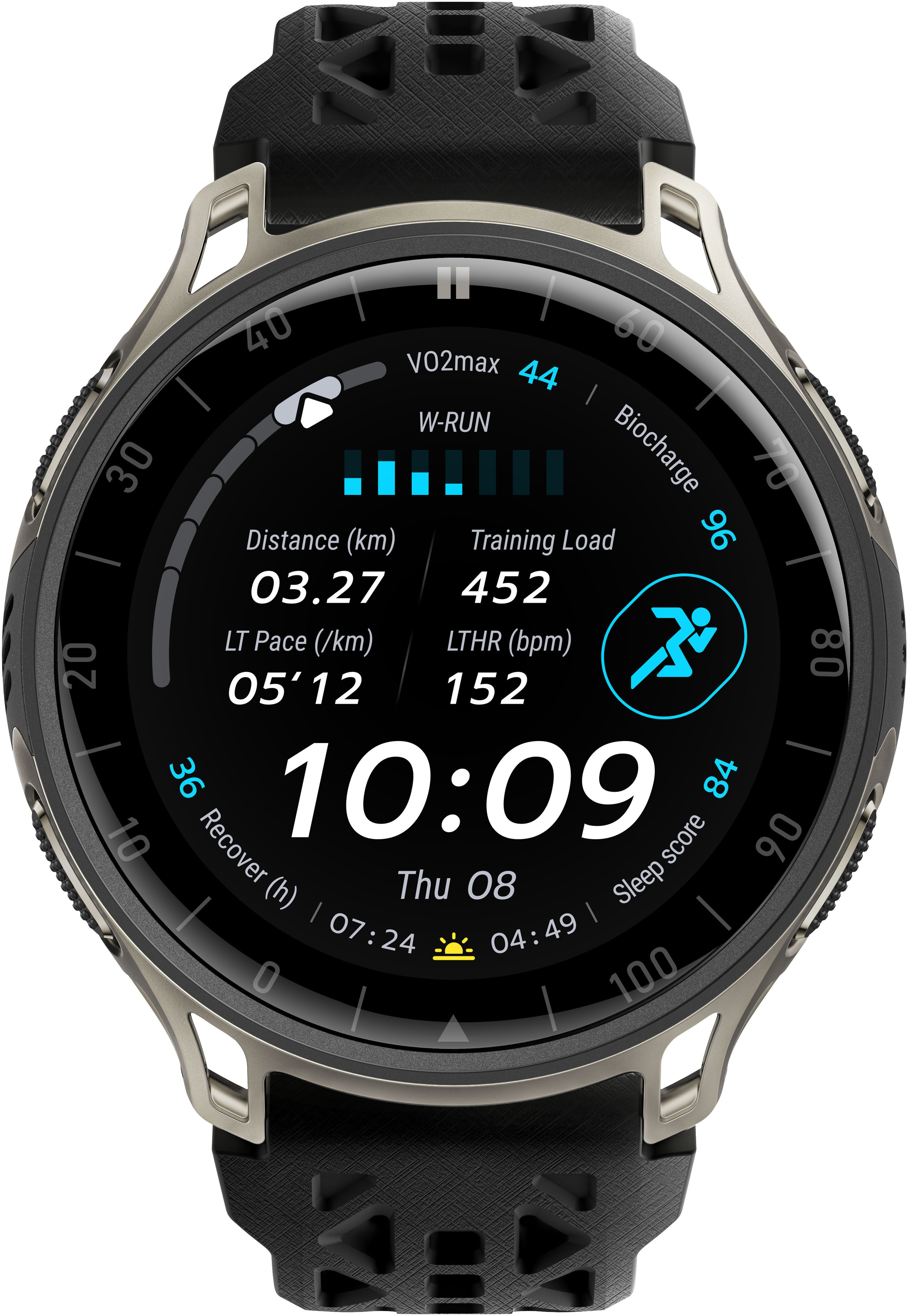 Amazfit Cheetah 2 Pro Smartwatch (Amazfit OS), Hyrox Race Mode schwarz