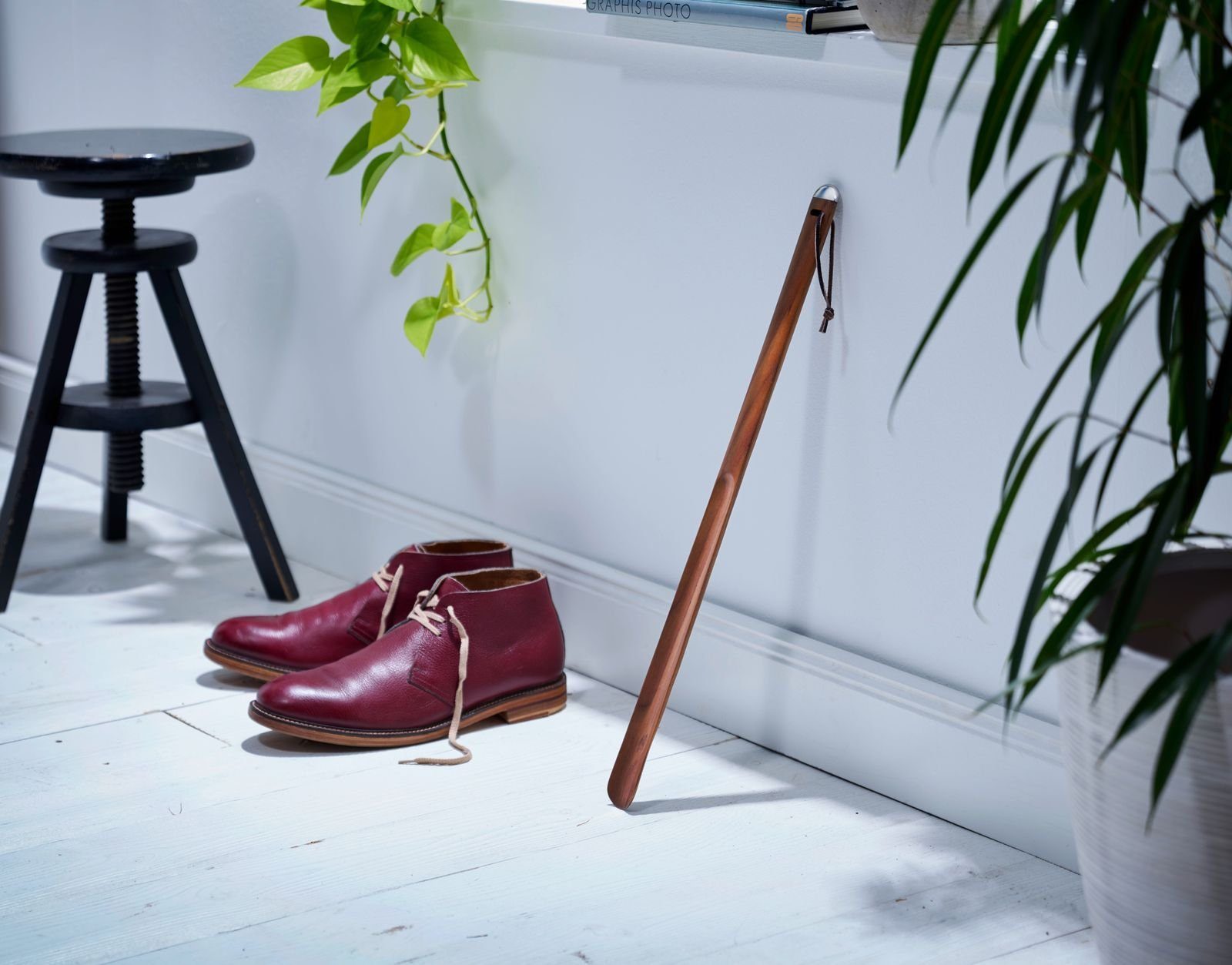 Philippi Design Schuhlöffel, PHILIPPI Schuhlöffel WINDSOR aus Walnussholz und Edelstahl