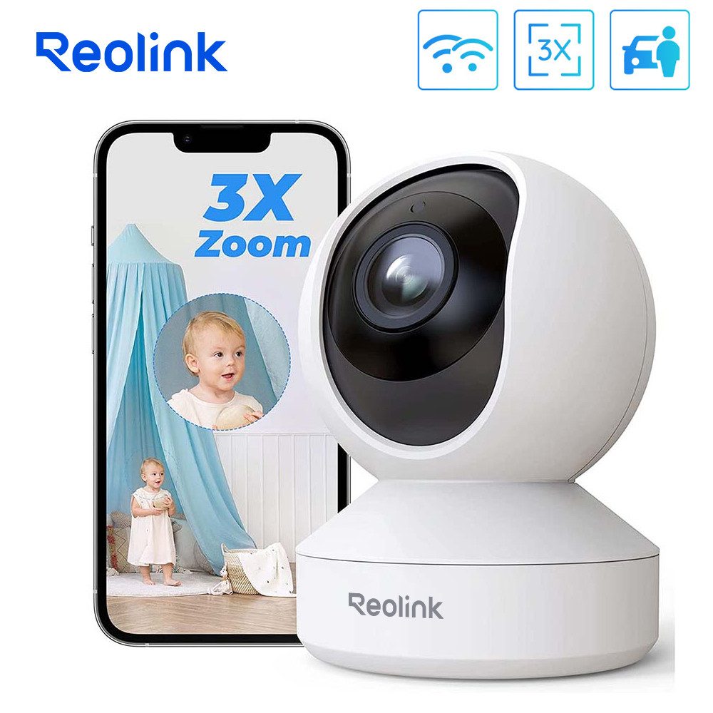 Reolink Überwachungskamera 5MP PTZ WLAN (Innenbereich, 3X Optischem Zoom,2,4/5,0 GHz WiFi,12m IR-Nachtsicht,2-Wege-Audio)