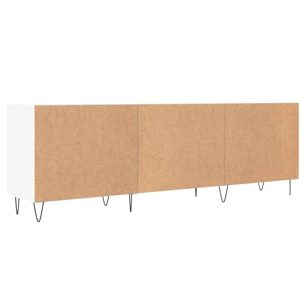 furnicato Holzwerkstoff Weiß TV-Schrank 150x30x50 cm