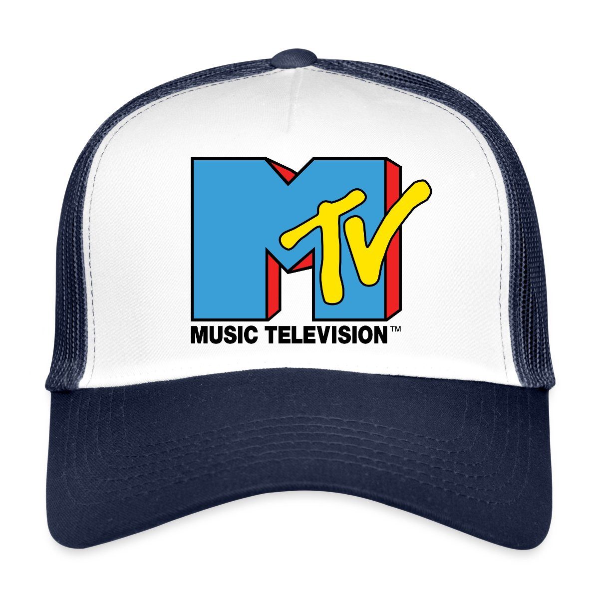 Trucker Cap MTV Music Television Klassiches Logo Trucker Cap