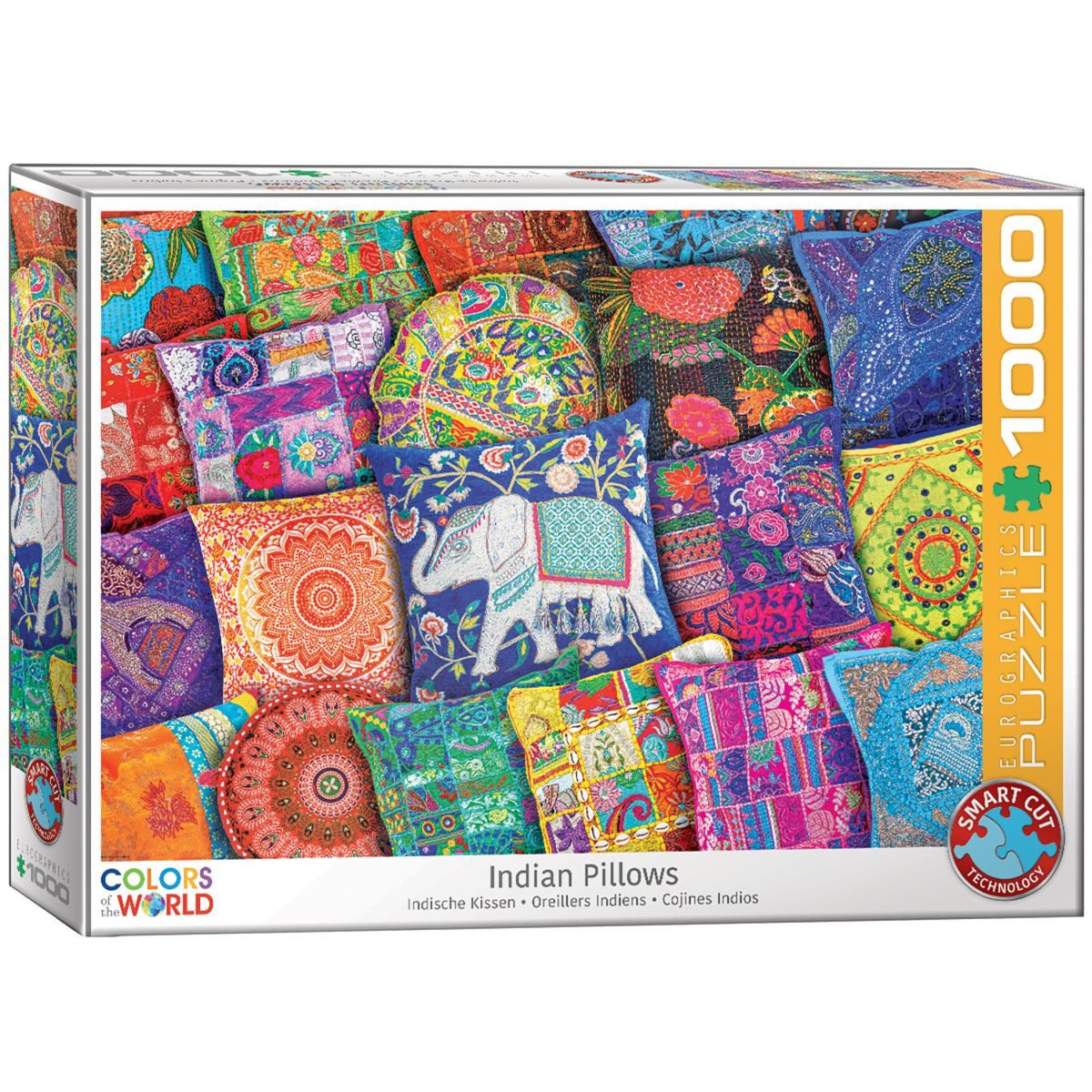EUROGRAPHICS Dekokissen Eurographics 6000-5470 - Indische Kissen, Puzzle, 1.000 Teile