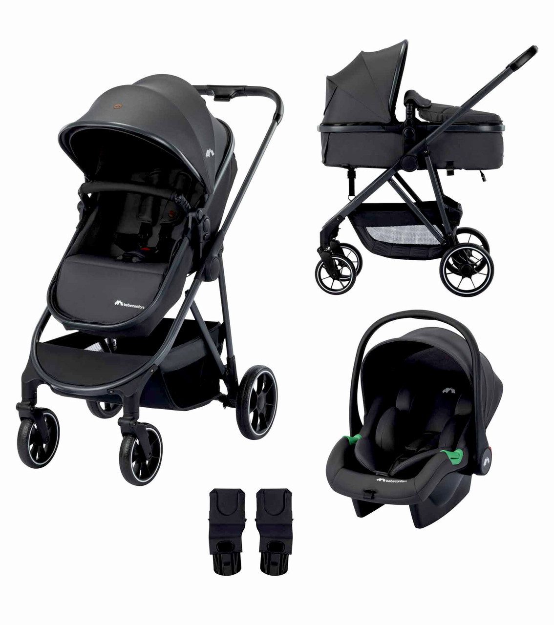 Bebeconfort Kinder-Buggy Bebeconfort Brume Trio, Baby Kinderwagen 3 in 1 mit Kindersitz, 0-4 Ja