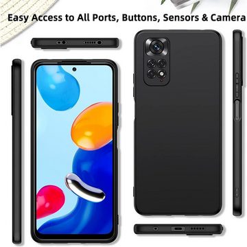 CoolGadget Handyhülle Black Series Handy Hülle für Xiaomi Redmi Note 11 Pro+ 5G 6,67 Zoll, Edle Silikon Schlicht Schutzhülle für Redmi Note 11 Pro+ 5G Hülle