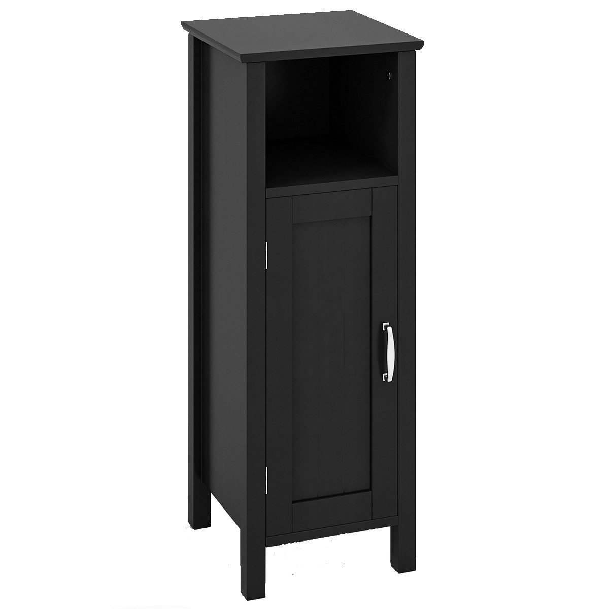 COSTWAY Badkommode, mit verstellbarem Regal, 30x30x80cm
