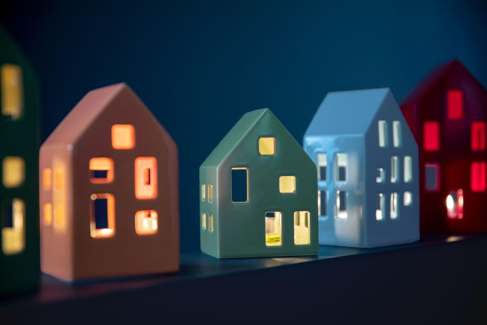 Remember Teelichthalter Teelichthäuser NYHAVN sage, Teelichthäuser NYHAVN sage