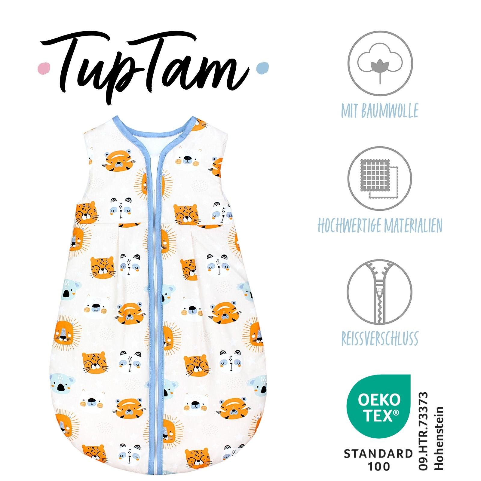 TupTam Babyschlafsack Babyschlafsack 2.5 TOG ärmellos wattiert