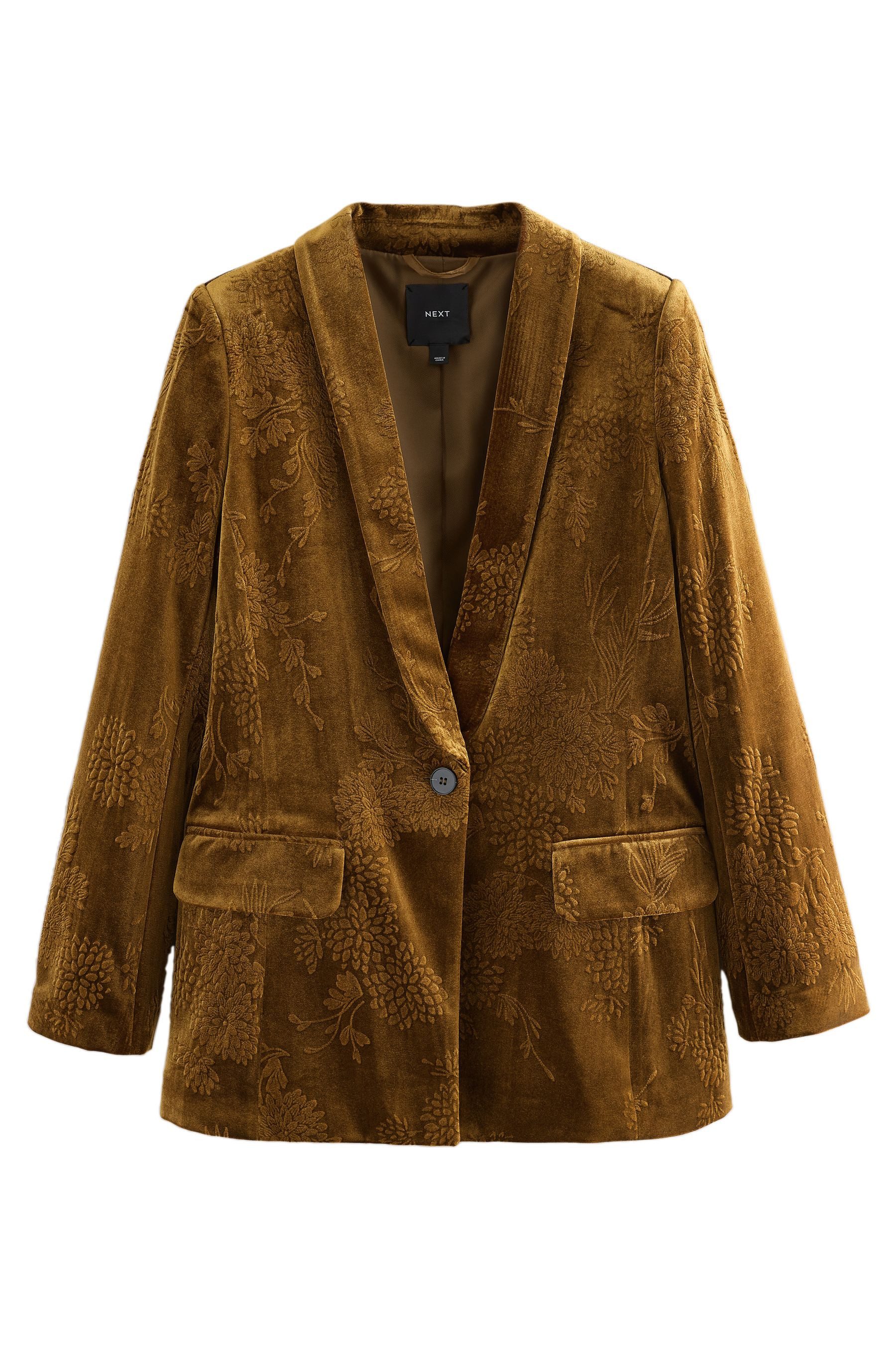 Next Jackenblazer Einreihiger Samtblazer mit Prägung günstig online kaufen