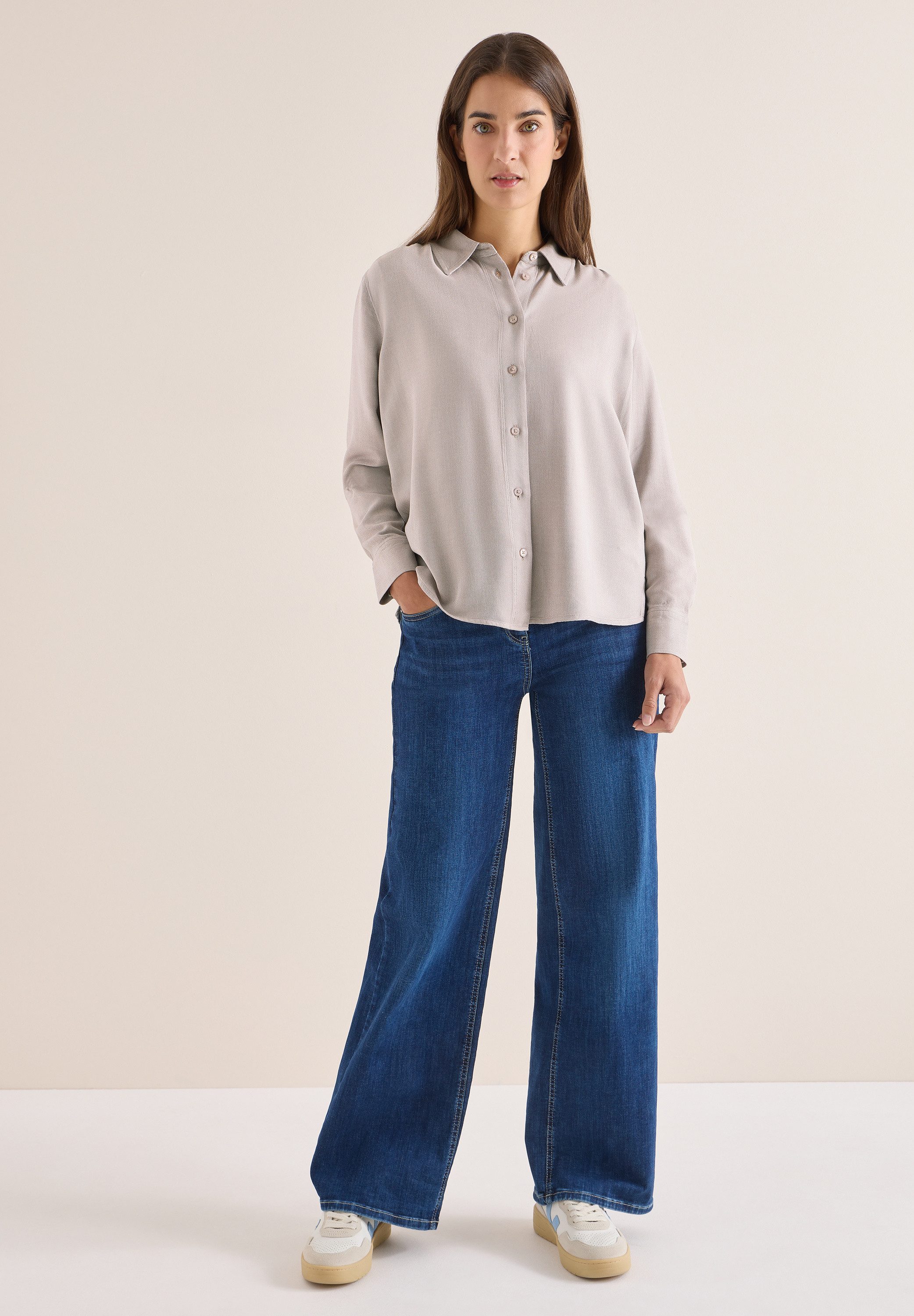 CECIL Hemdbluse mit Brusttasche