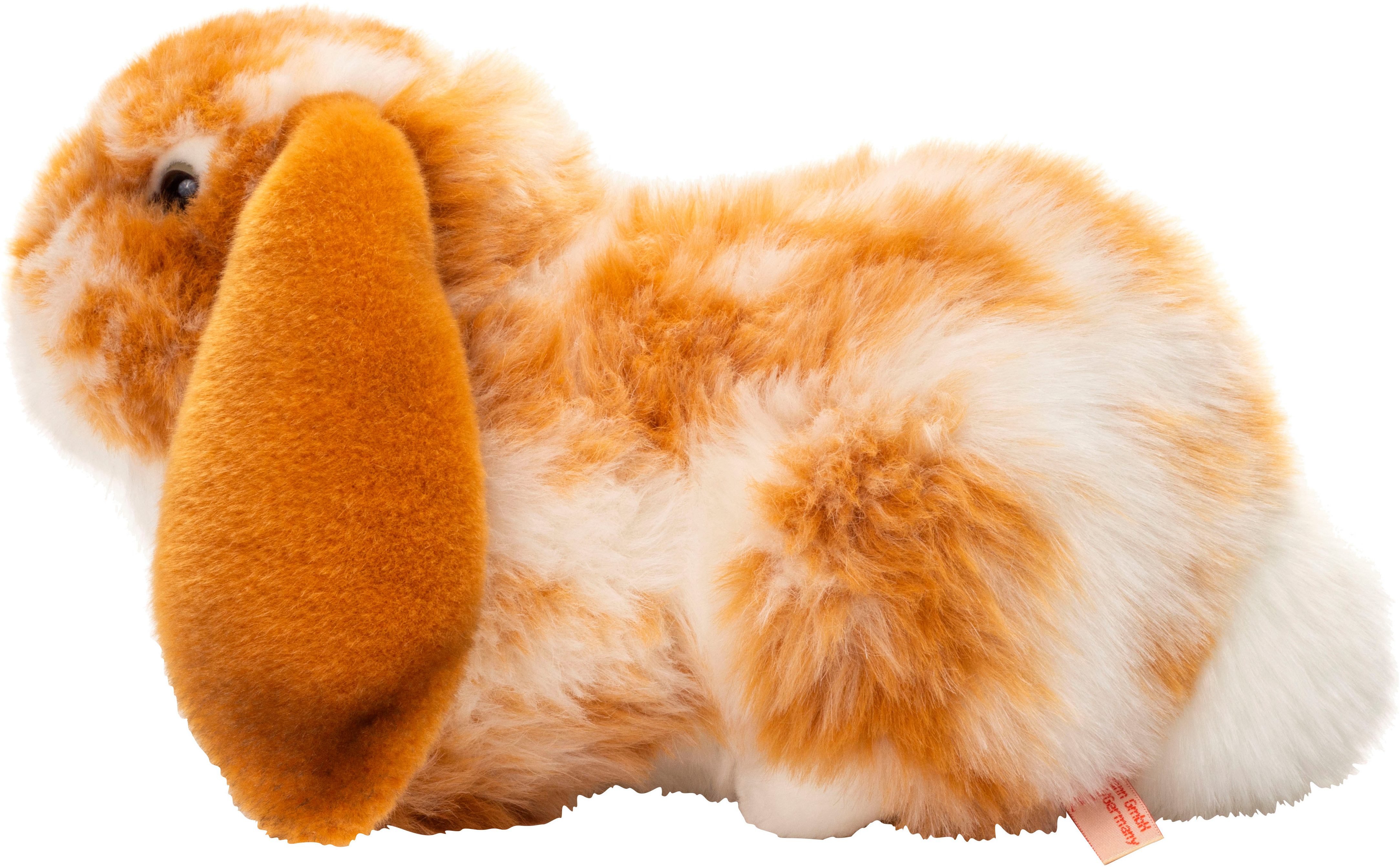 Teddy Hermann® Kuscheltier Hase liegend hellbraun-weiss gescheckt 30 cm
